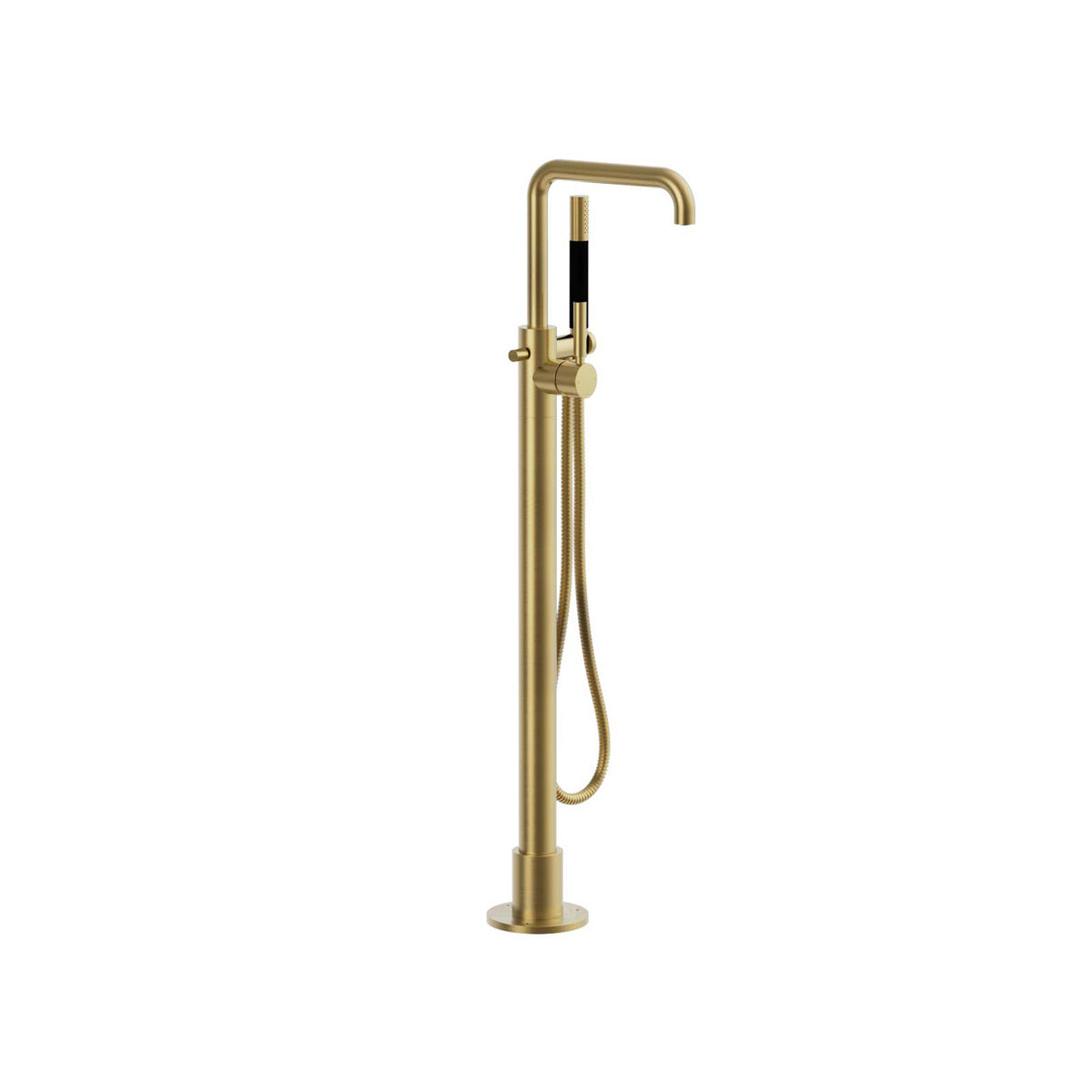 Plumbline Buddy Pro Square Floor Mount Bath Filler With Handshower