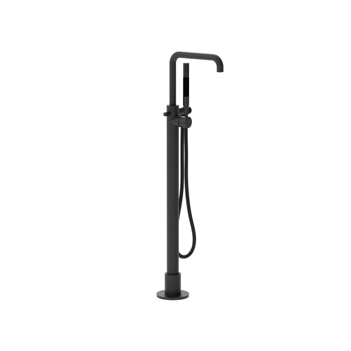 Plumbline Buddy Pro Square Floor Mount Bath Filler With Handshower