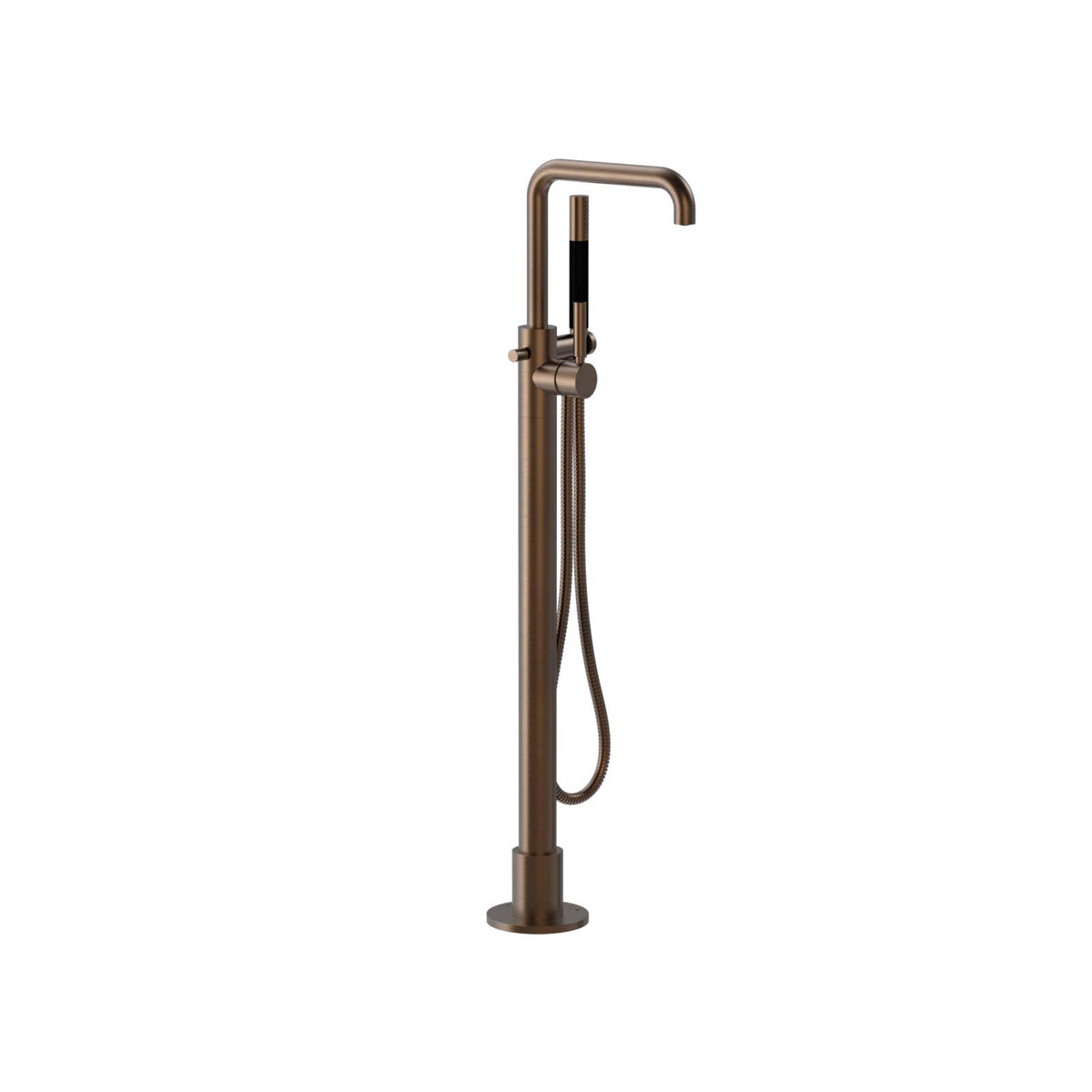 Plumbline Buddy Pro Square Floor Mount Bath Filler With Handshower