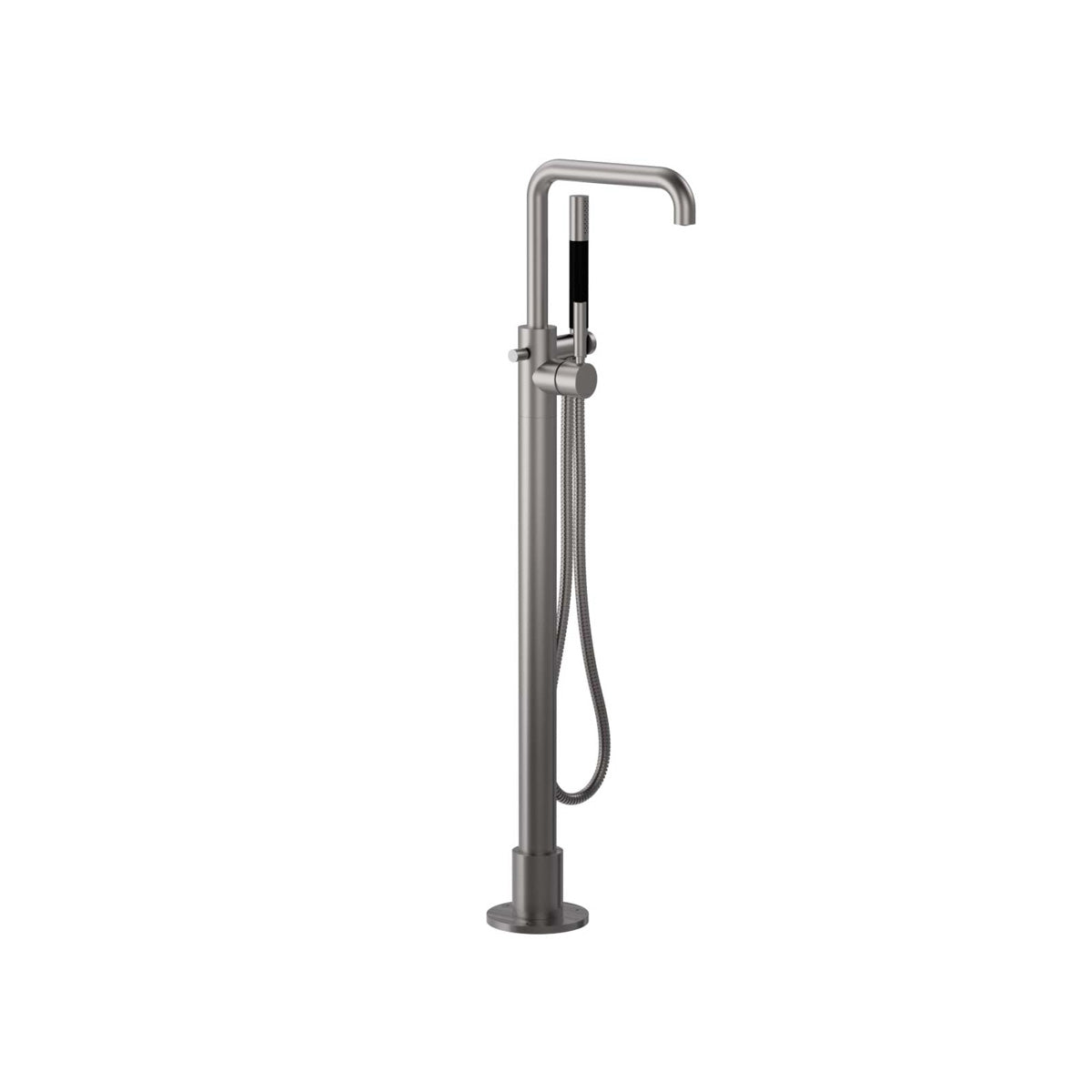 Plumbline Buddy Pro Square Floor Mount Bath Filler With Handshower