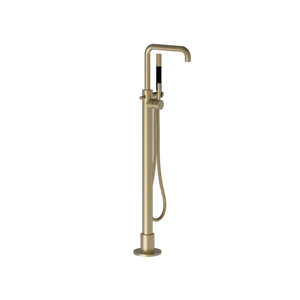 Plumbline Buddy Pro Square Floor Mount Bath Filler With Handshower