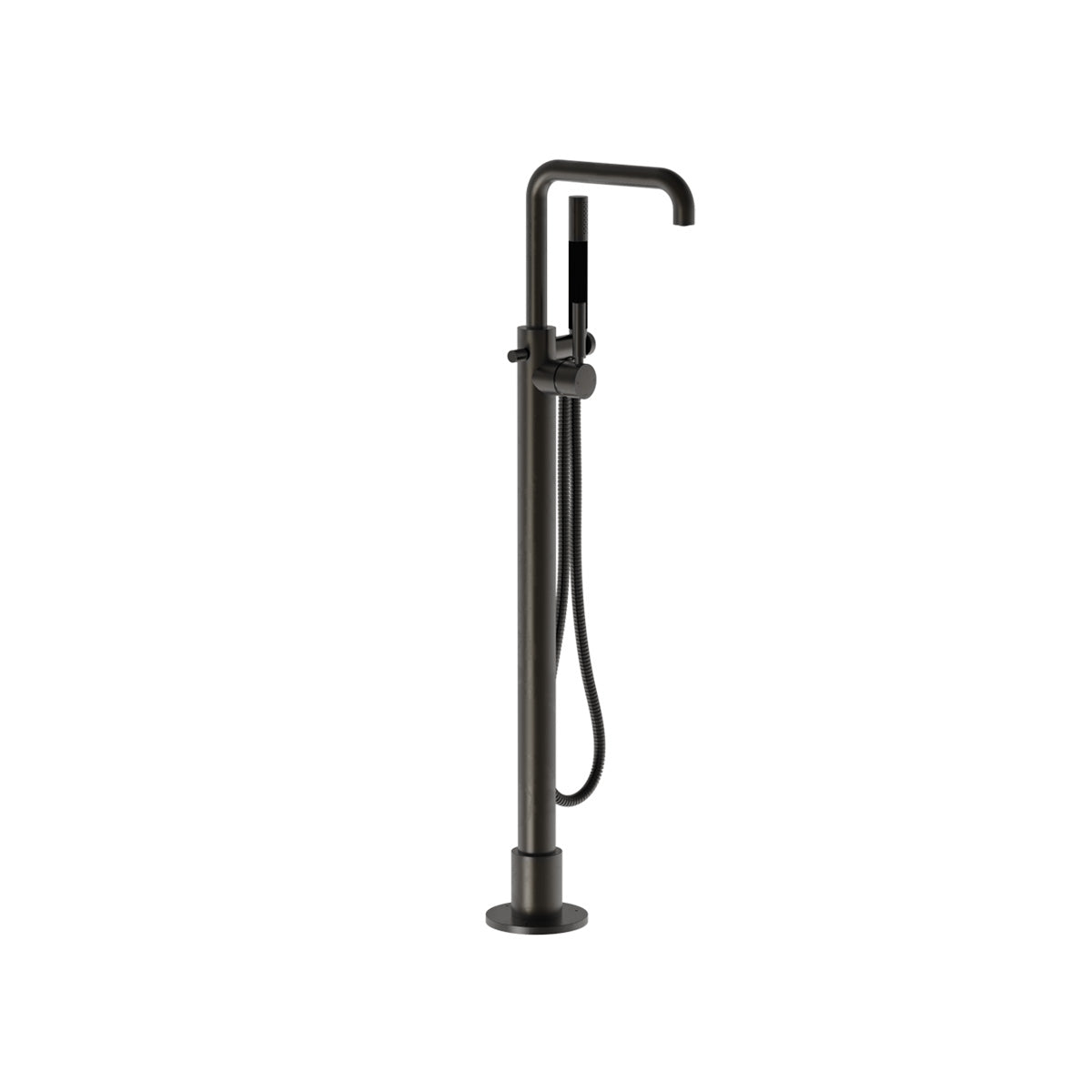 Plumbline Buddy Pro Square Floor Mount Bath Filler With Handshower