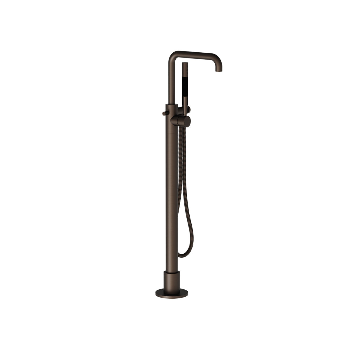 Plumbline Buddy Pro Square Floor Mount Bath Filler With Handshower