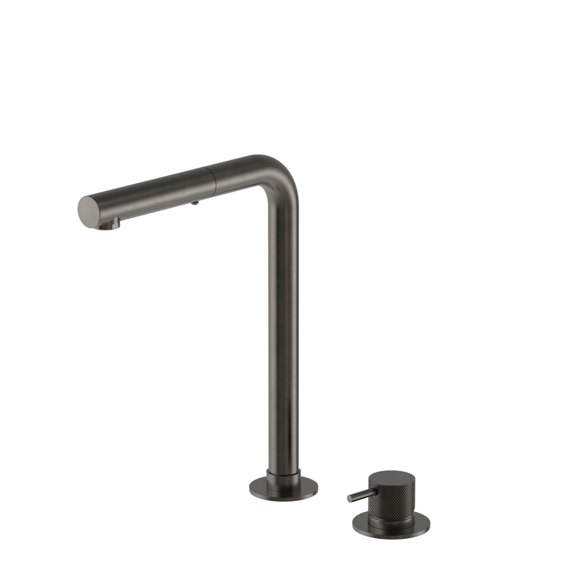 Plumbline Buddy Pro X 2 Hole Kitchen Mixer Straight Spout With Pull Out Spray