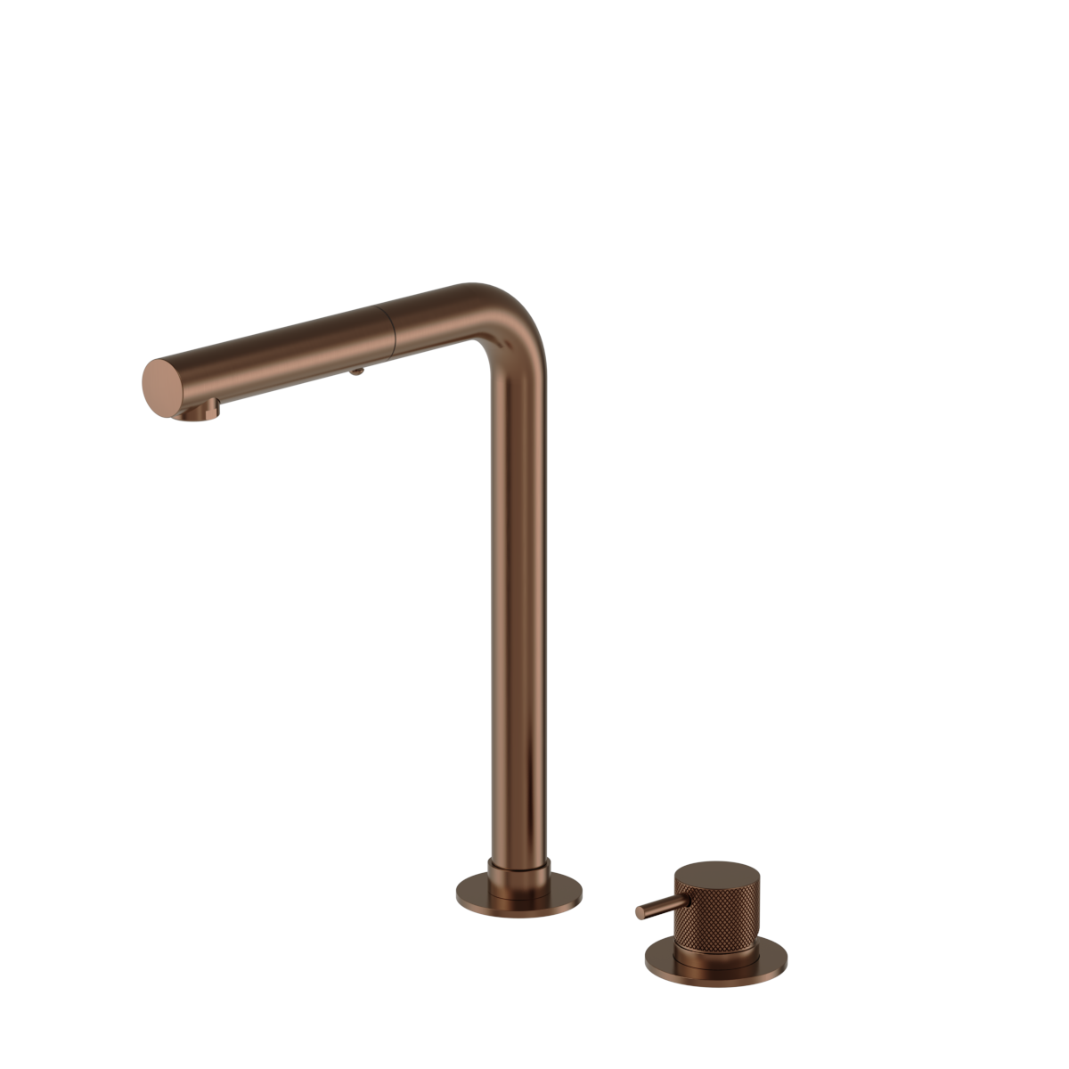 Plumbline Buddy Pro X 2 Hole Kitchen Mixer Straight Spout With Pull Out Spray