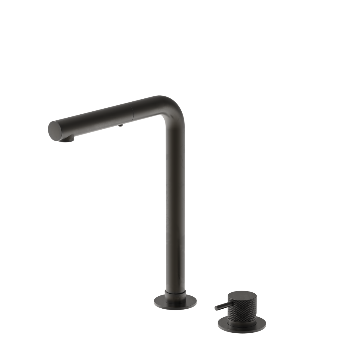 Plumbline Buddy Pro X 2 Hole Kitchen Mixer Straight Spout With Pull Out Spray