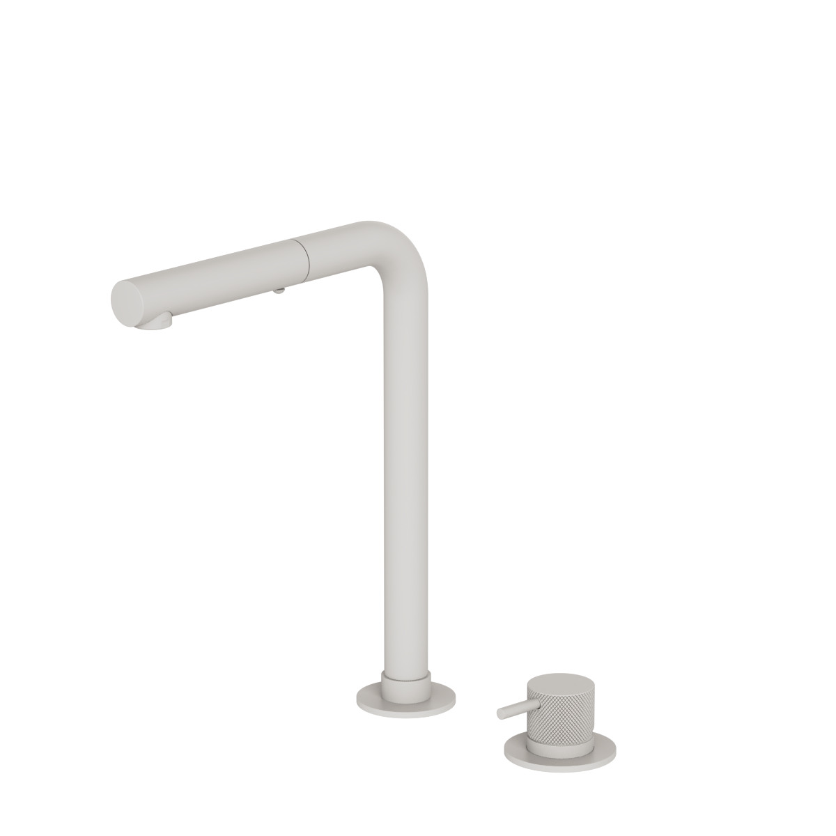 Plumbline Buddy Pro X 2 Hole Kitchen Mixer Straight Spout With Pull Out Spray