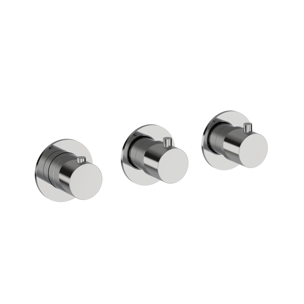 Plumbline Buddy Thermostatic Shower Mixer Horizontal 2 Stop Valves