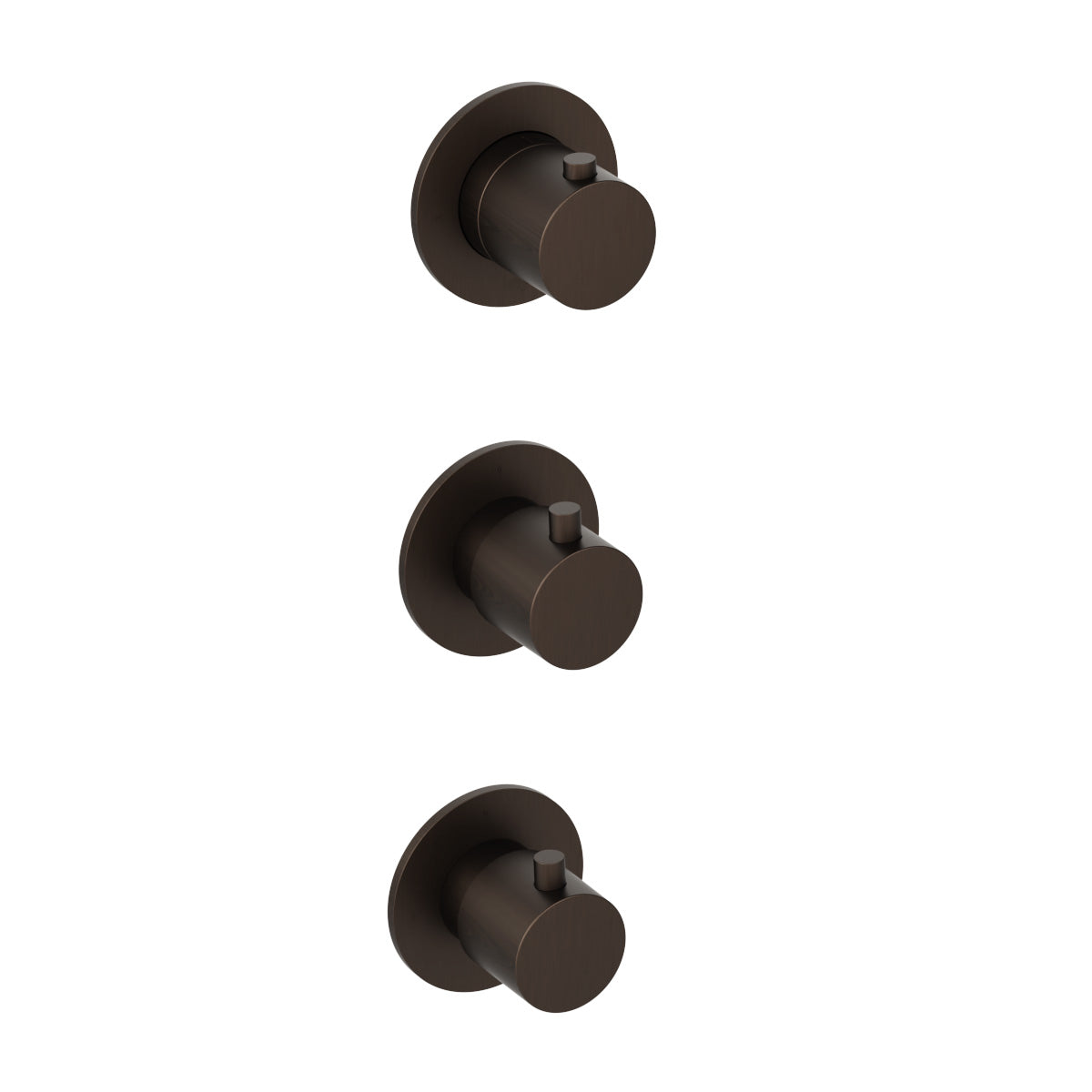 Plumbline Buddy Thermostatic Shower Mixer Vertical With 2 Stop Valves - Tuscan Bronze