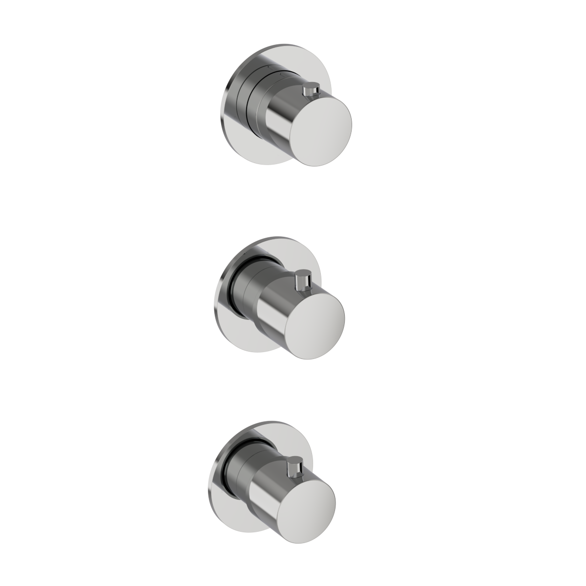 Plumbline Buddy Thermostatic Shower Mixer Vertical 2 Stop Valves
