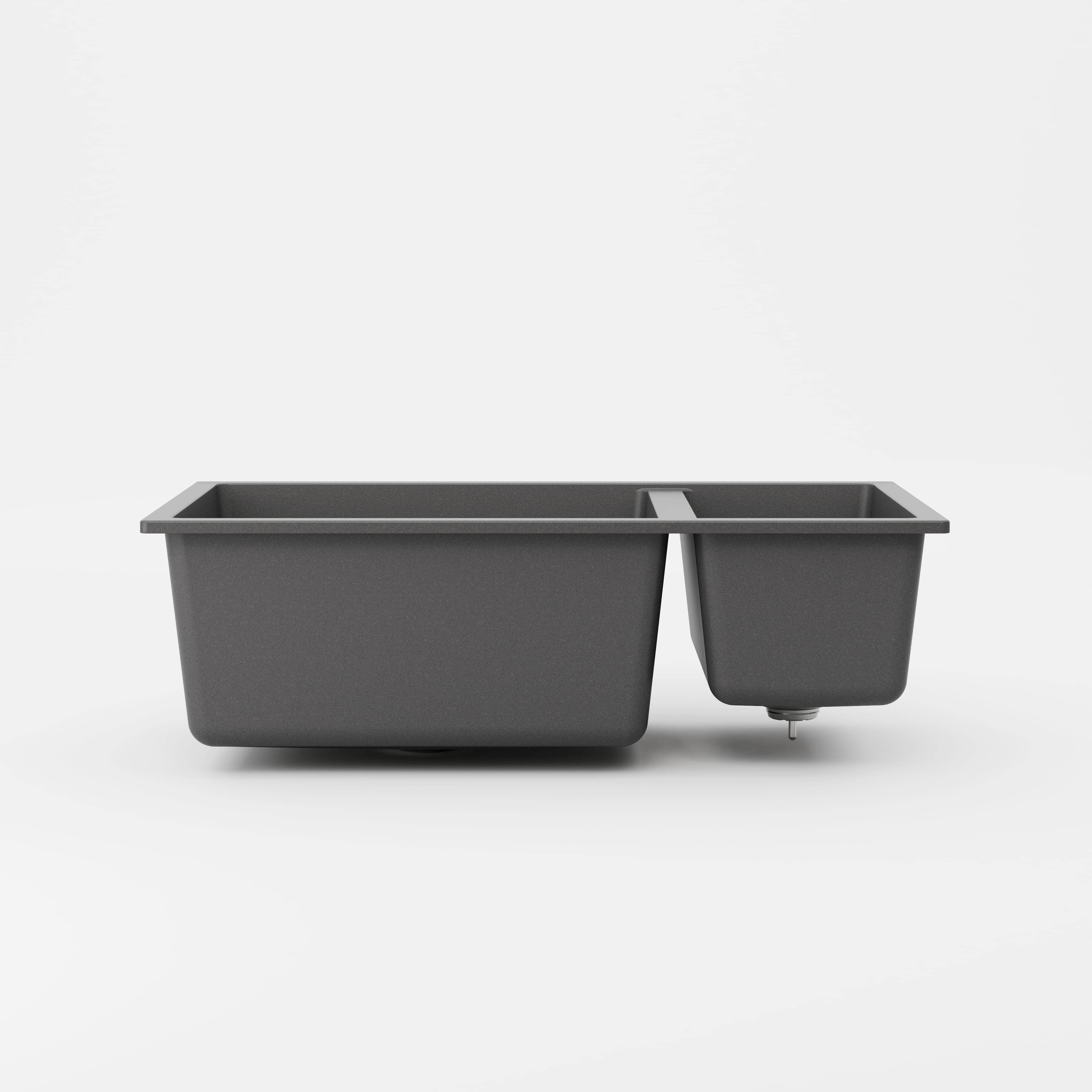Code Interiors Aura 650 (450+200) Double Bowl Granite Sink