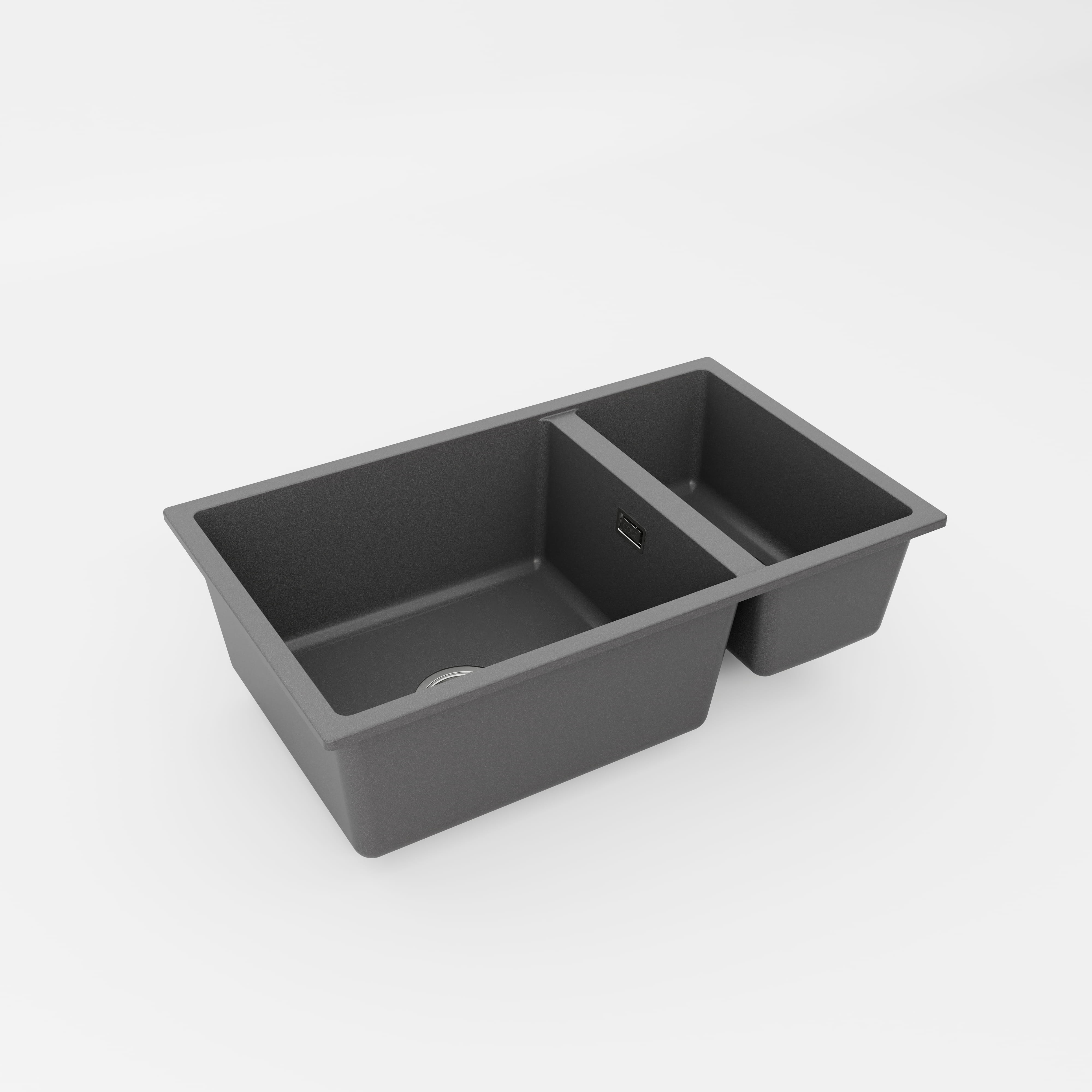 Code Interiors Aura 650 (450+200) Double Bowl Granite Sink
