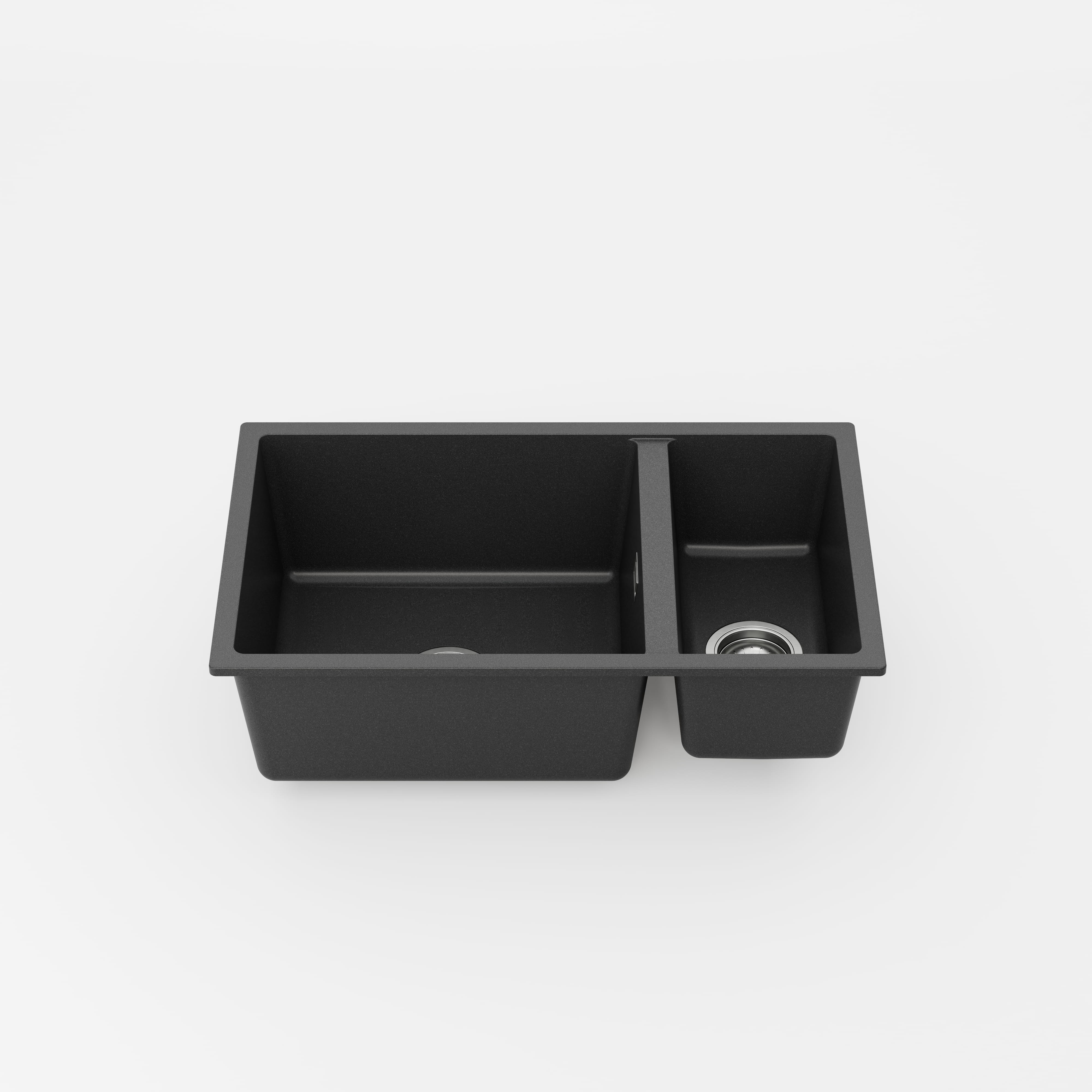 Code Interiors Aura 650 (450+200) Double Bowl Granite Sink