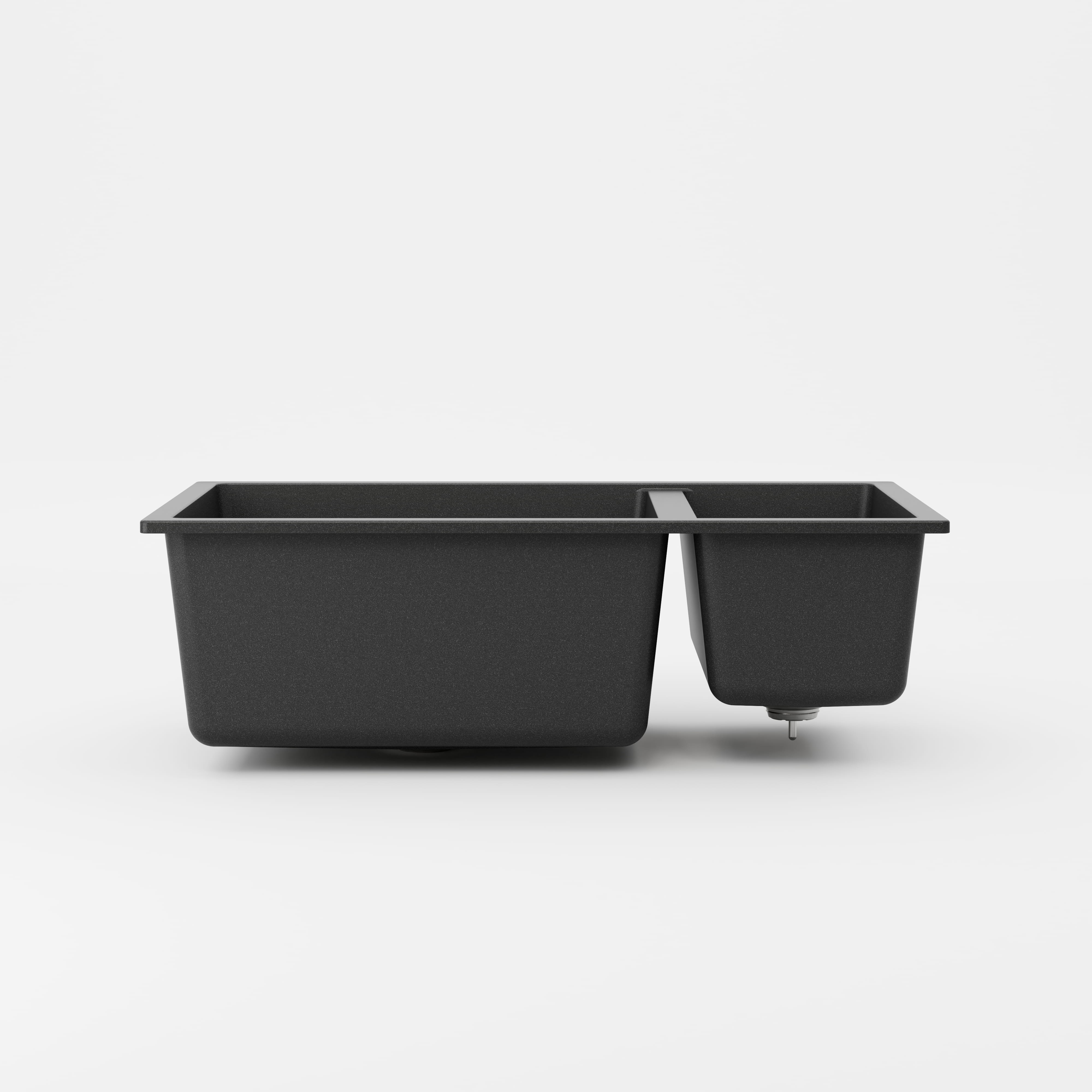 Code Interiors Aura 650 (450+200) Double Bowl Granite Sink