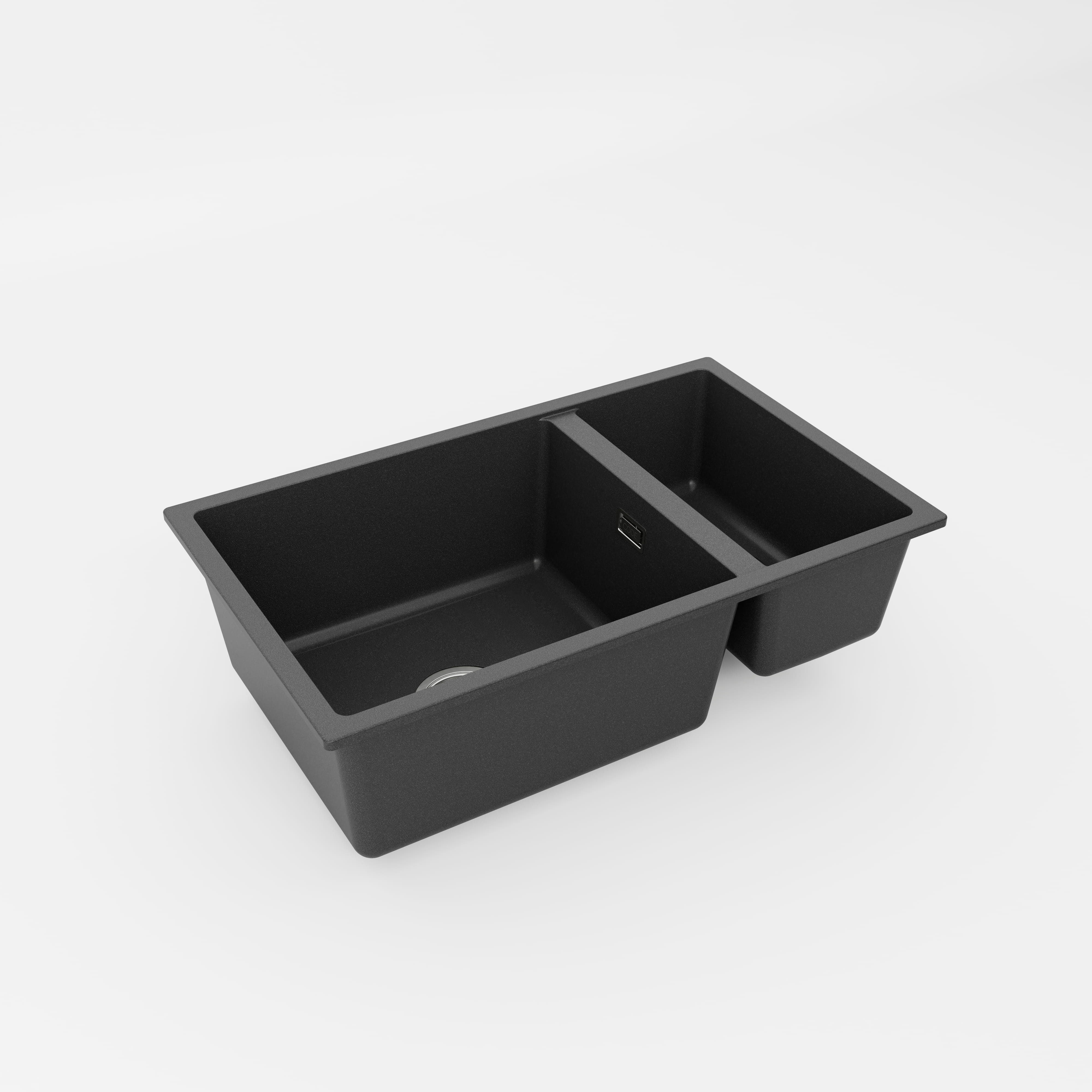 Code Interiors Aura 650 (450+200) Double Bowl Granite Sink