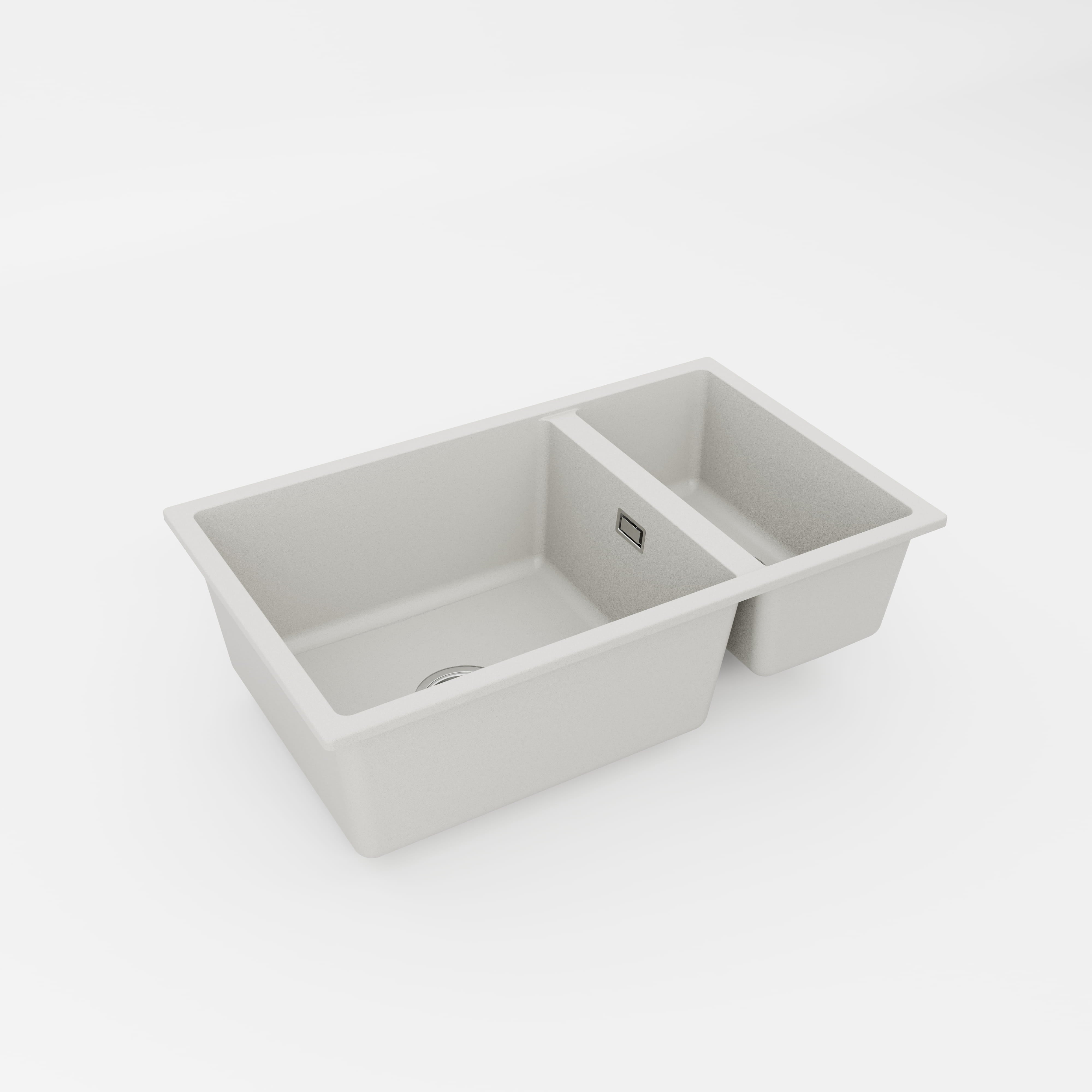Code Interiors Aura 650 (450+200) Double Bowl Granite Sink