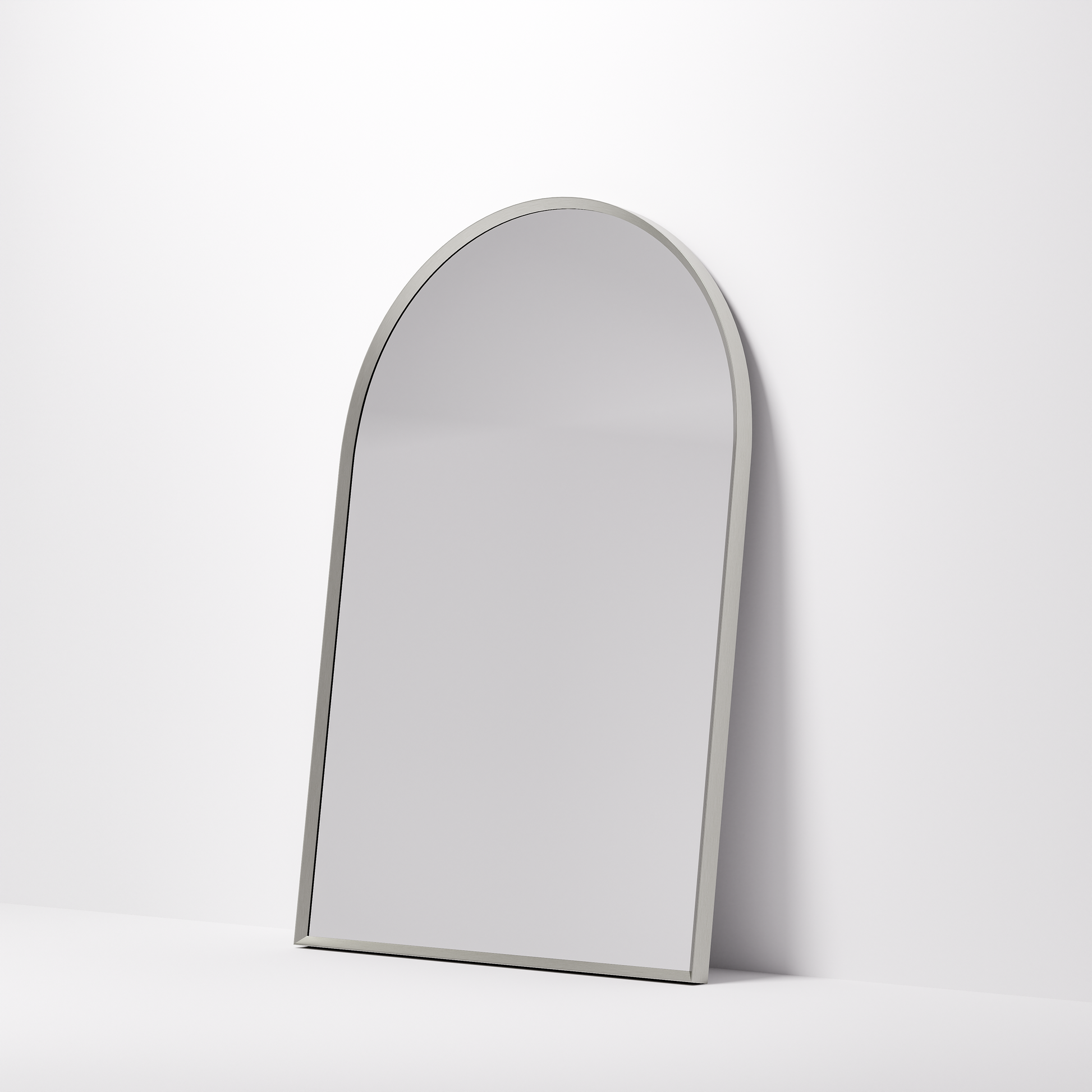 code-aspect-600-arch-framed-mirror-brushed-nickel
