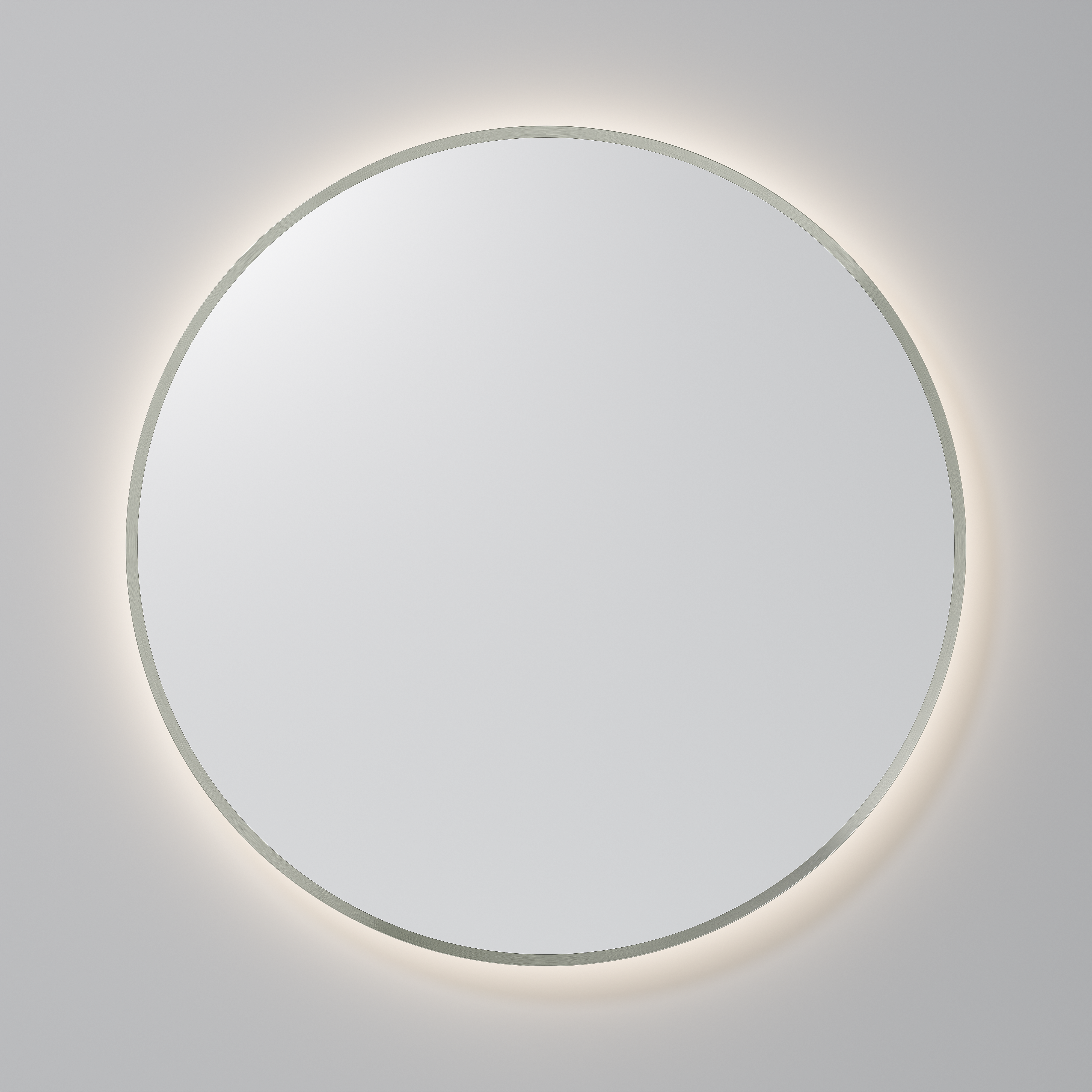 CODE SOLACE LED ROUND 1100 FRAMED MIRROR  | BRUSHED NICKEL