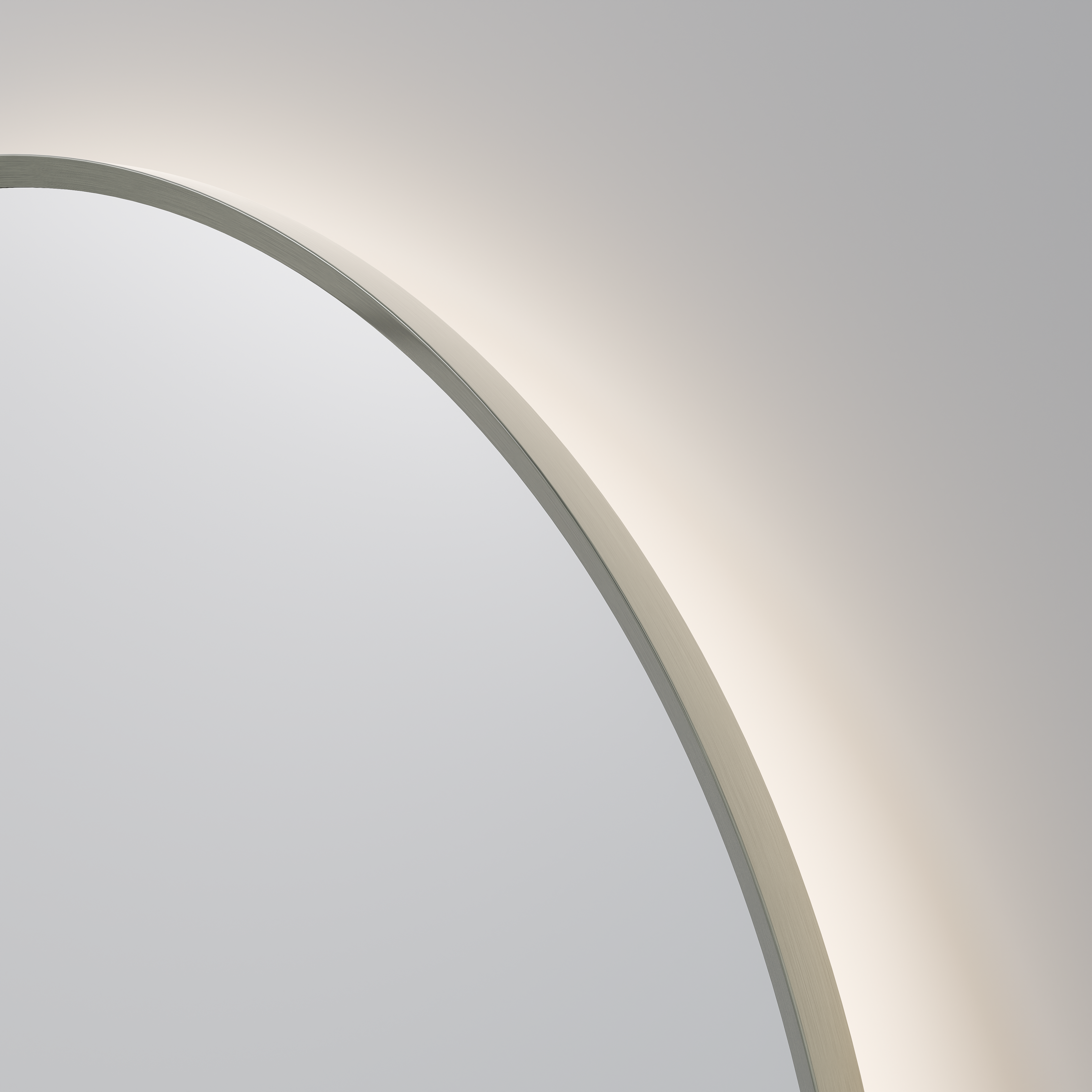 CODE SOLACE LED ROUND 1100 FRAMED MIRROR  | BRUSHED NICKEL