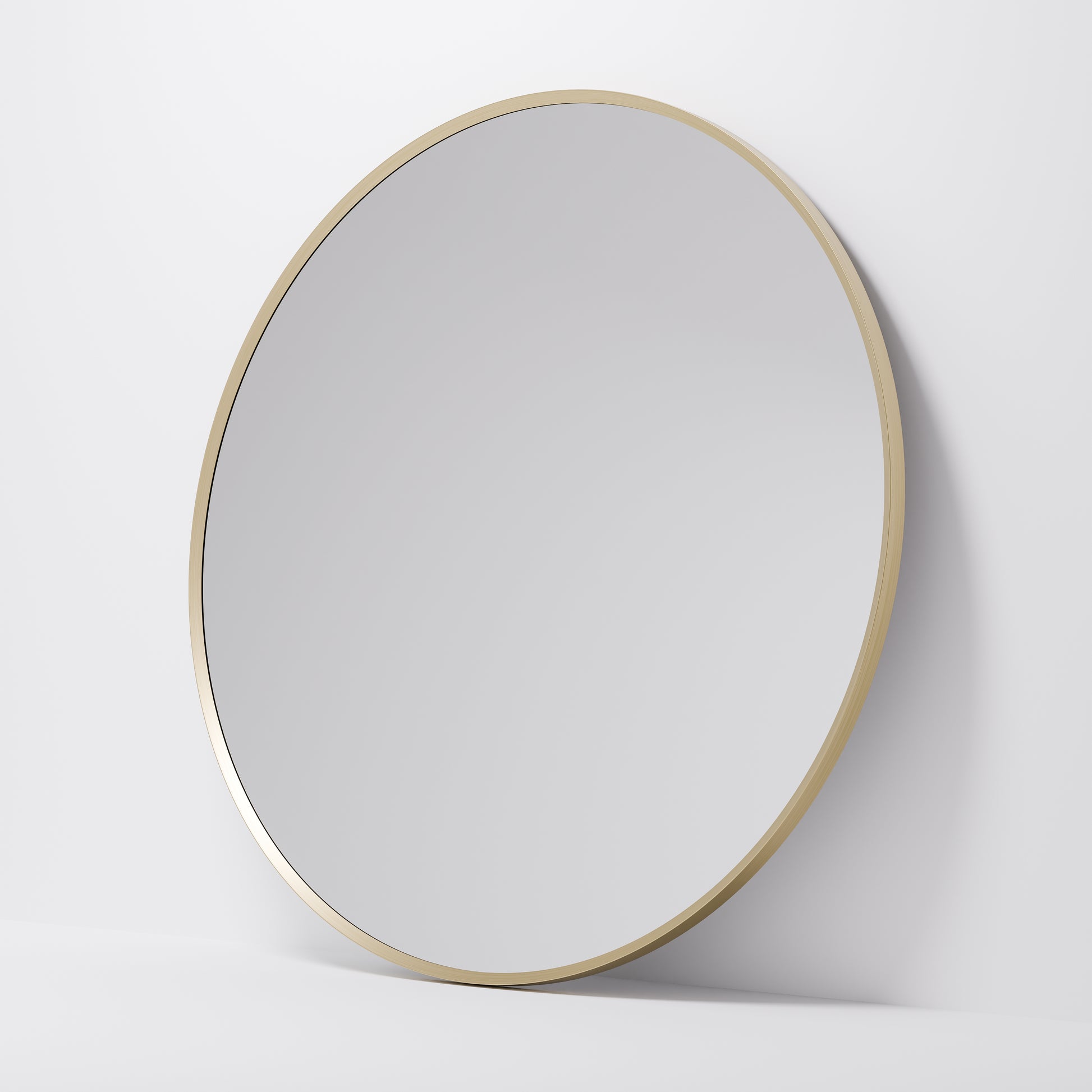 Code-Aspect-Series-One-1100-Round-Framed-Mirror-In-Brushed-Brass