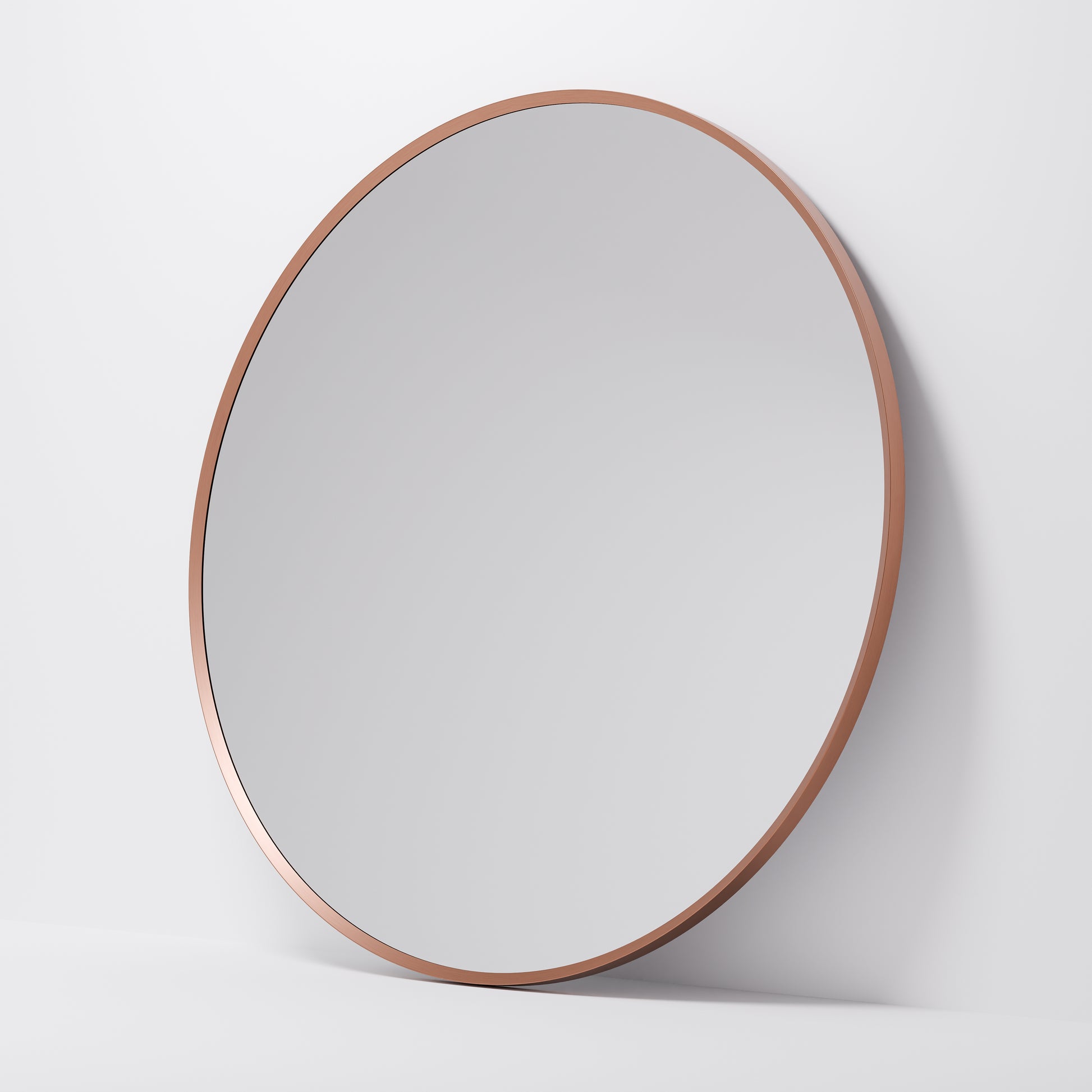 Code-Aspect-Series-One-1100-Round-Framed-Mirror-In-Brushed-Copper