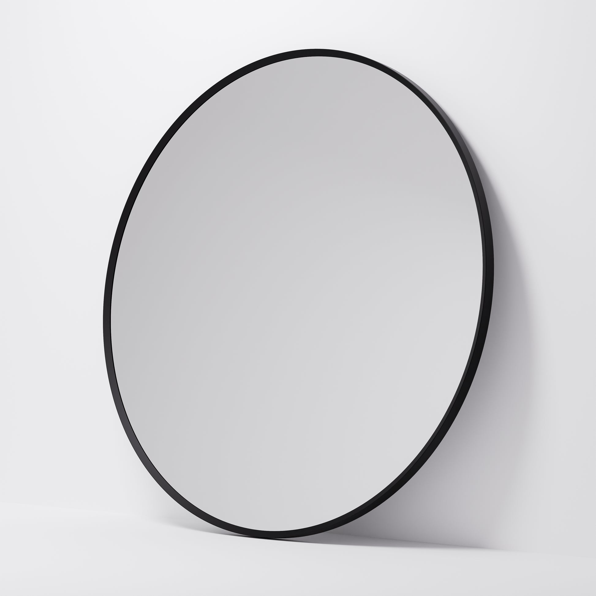 Code-Aspect-Series-One-1100-Round-Framed-Mirror-In-Matte-Black