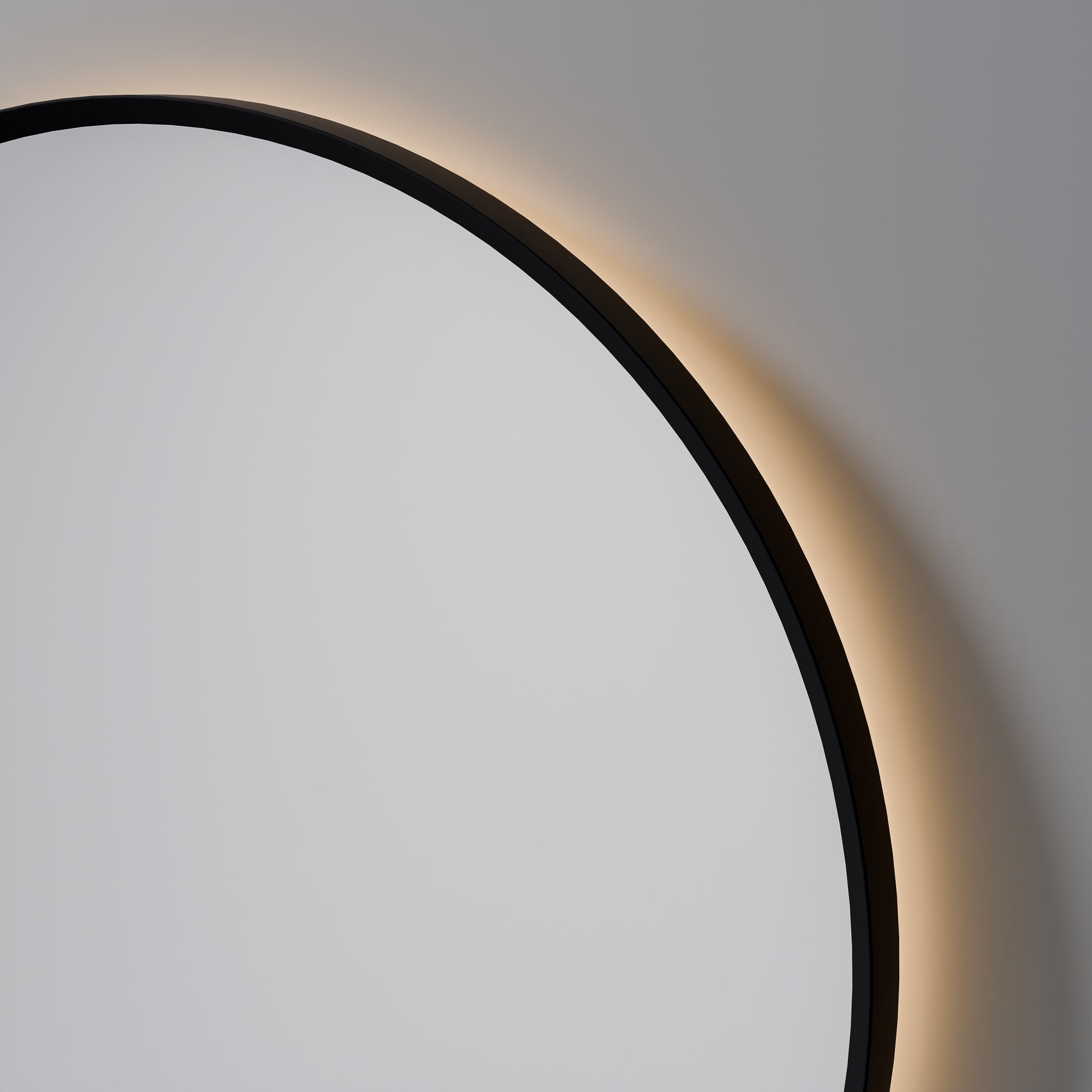 Code-Aura-LED-Round-Mirror-700-In-Matte-Black-Close-Up