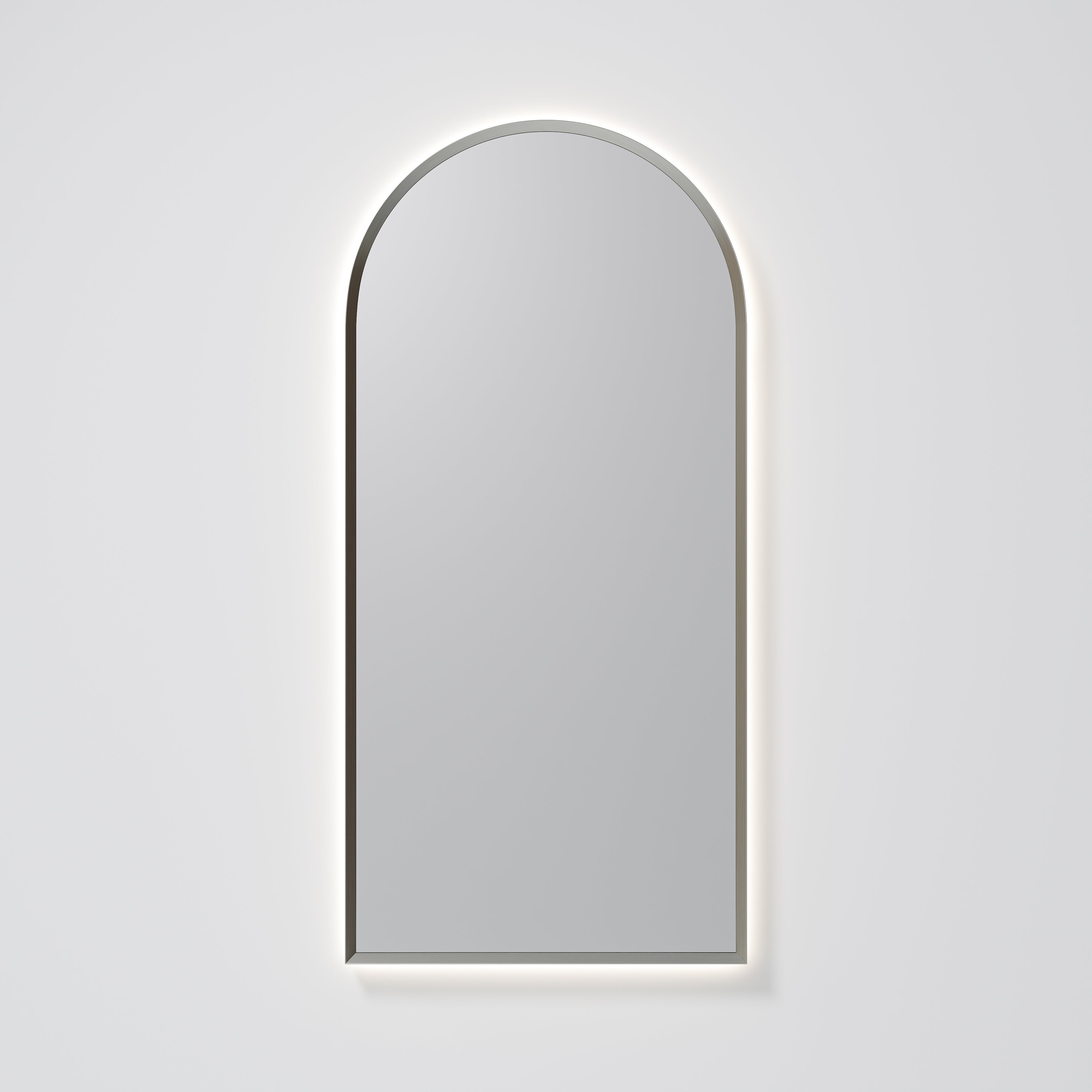 aura-framed-arch-led-mirror-in-brushed-nickel