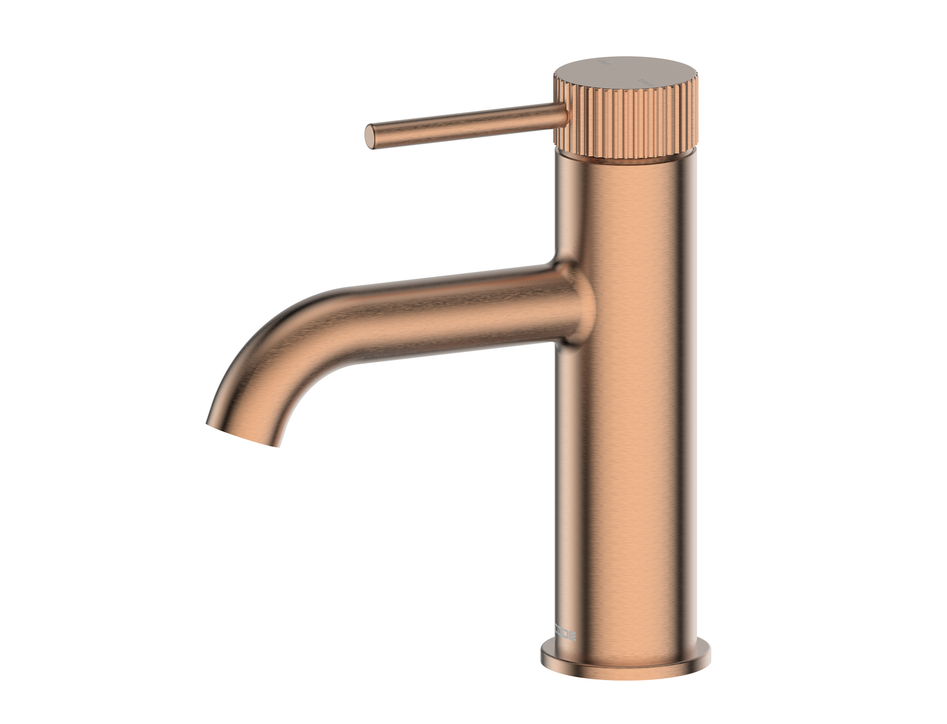 code-nature-basin-mixer-with-textured-handle-brushed-copper