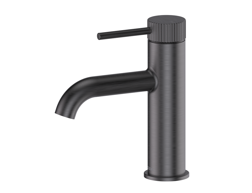 code-nature-basin-mixer-with-textured-handle-gunmetal 