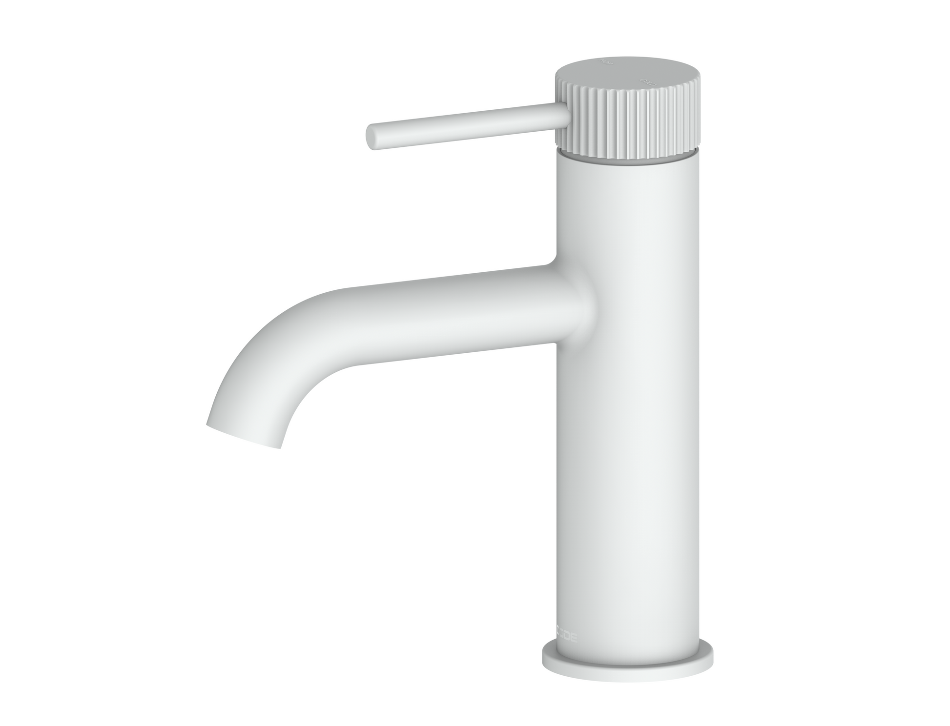 code-nature-basin-mixer-with-textured-handle-matte-white 