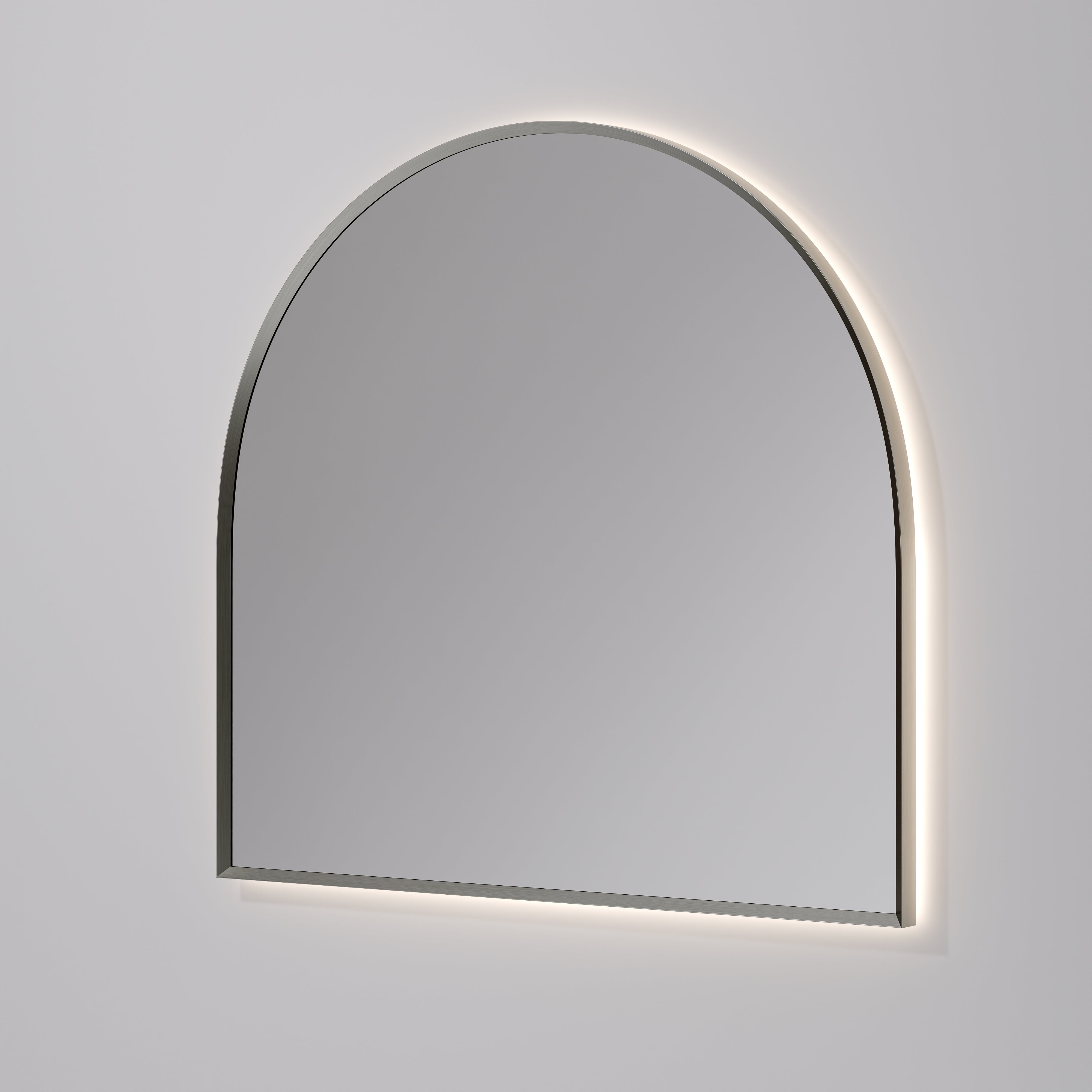 CODE SOLACE ARCH FRAMED LED MIRROR 1200X1100MM - 5 COLOURS
