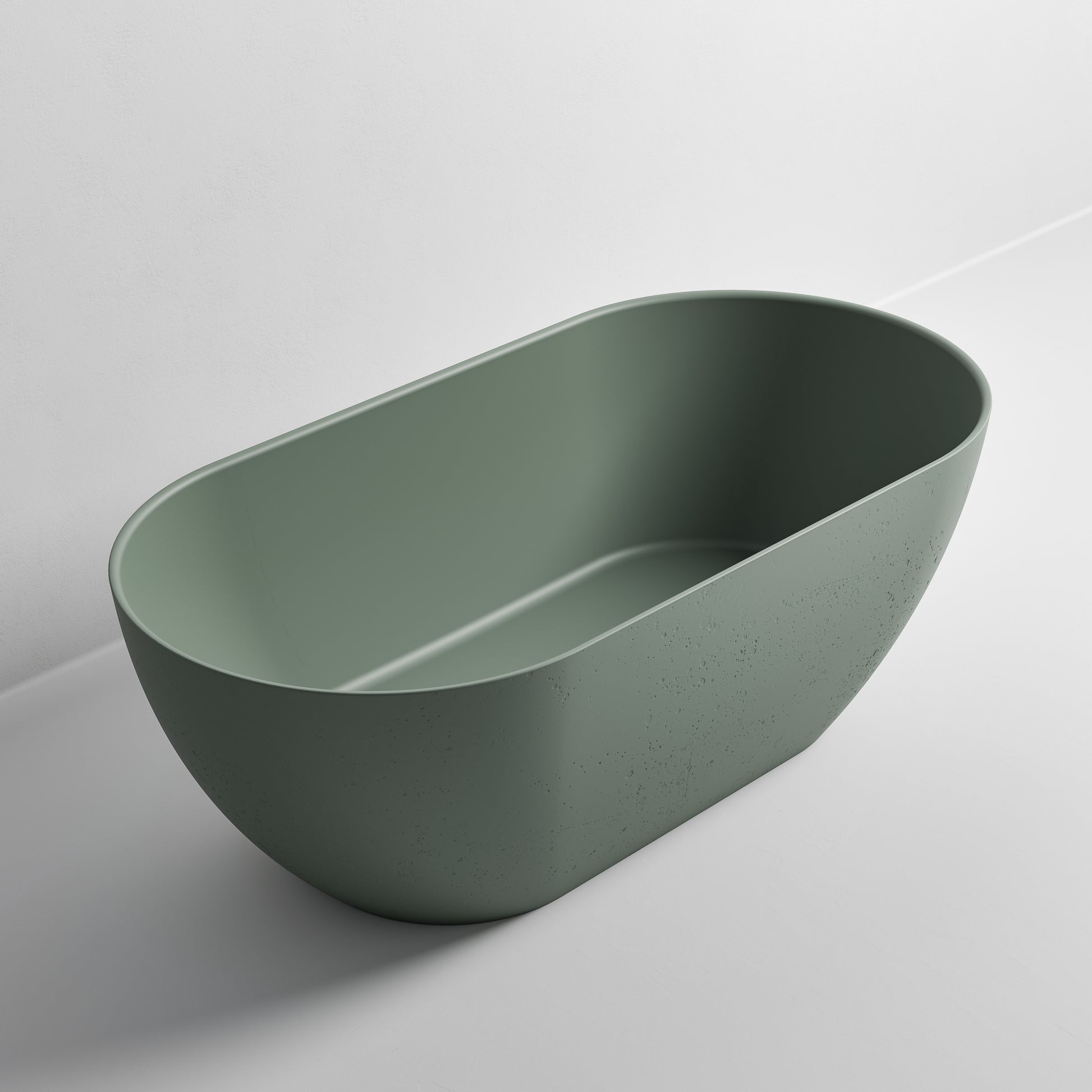 freestanding-bath-in-green-made-from-textured-solid-surface