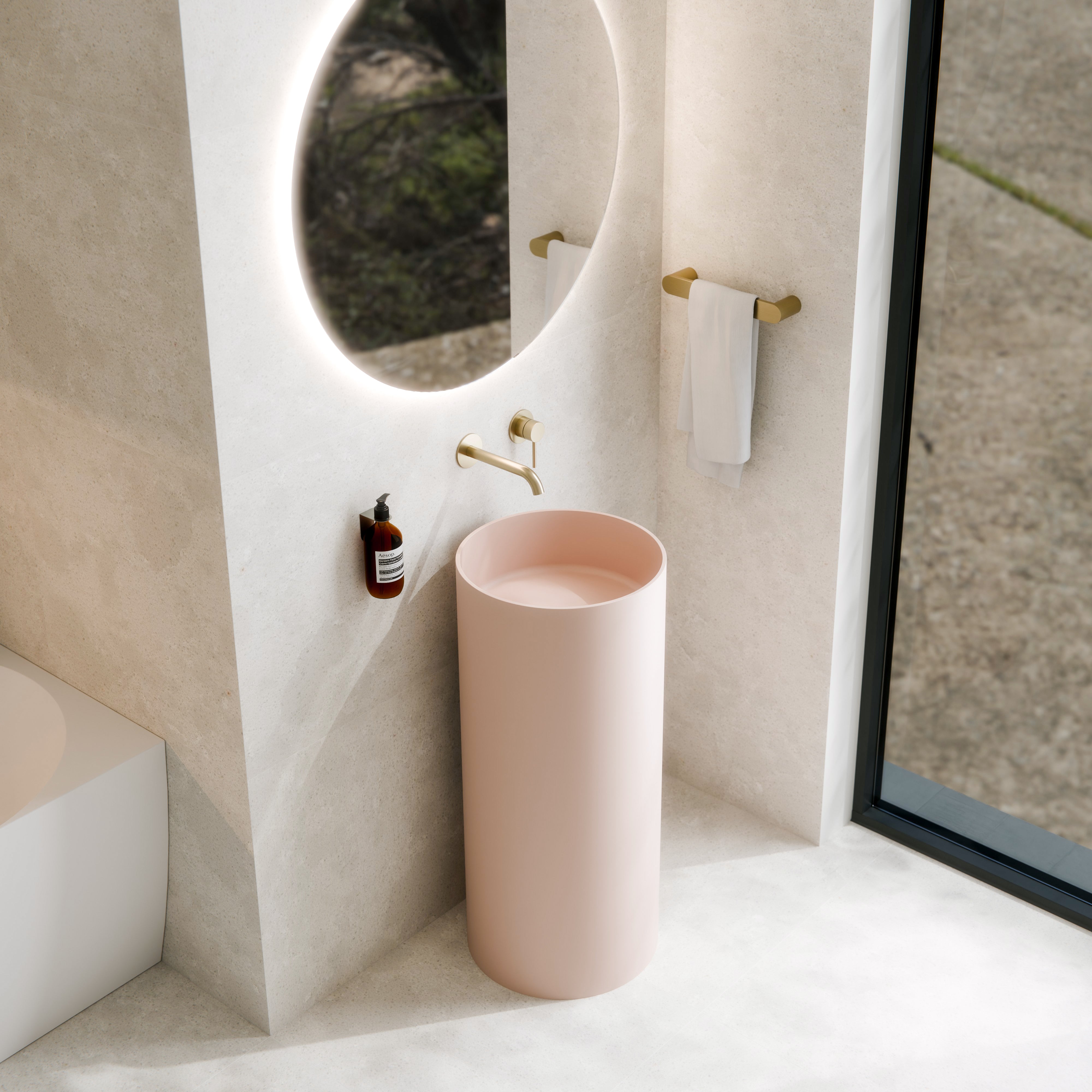 Code Halo Villastone Freestanding Round Basin