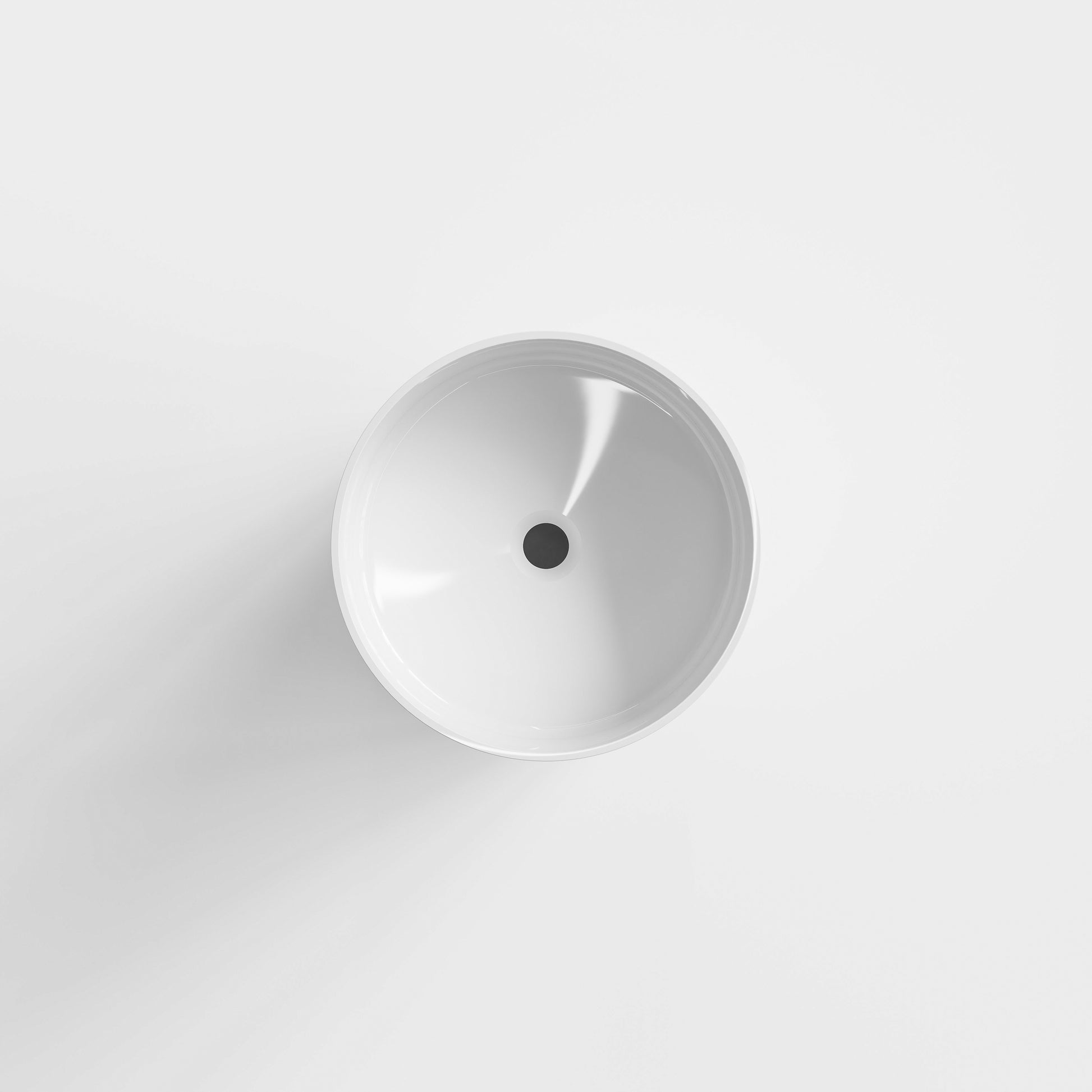 Matte-White-Halo-Villastone-Freestanding-Round-Basin-From-Code-Interiors-Top-View