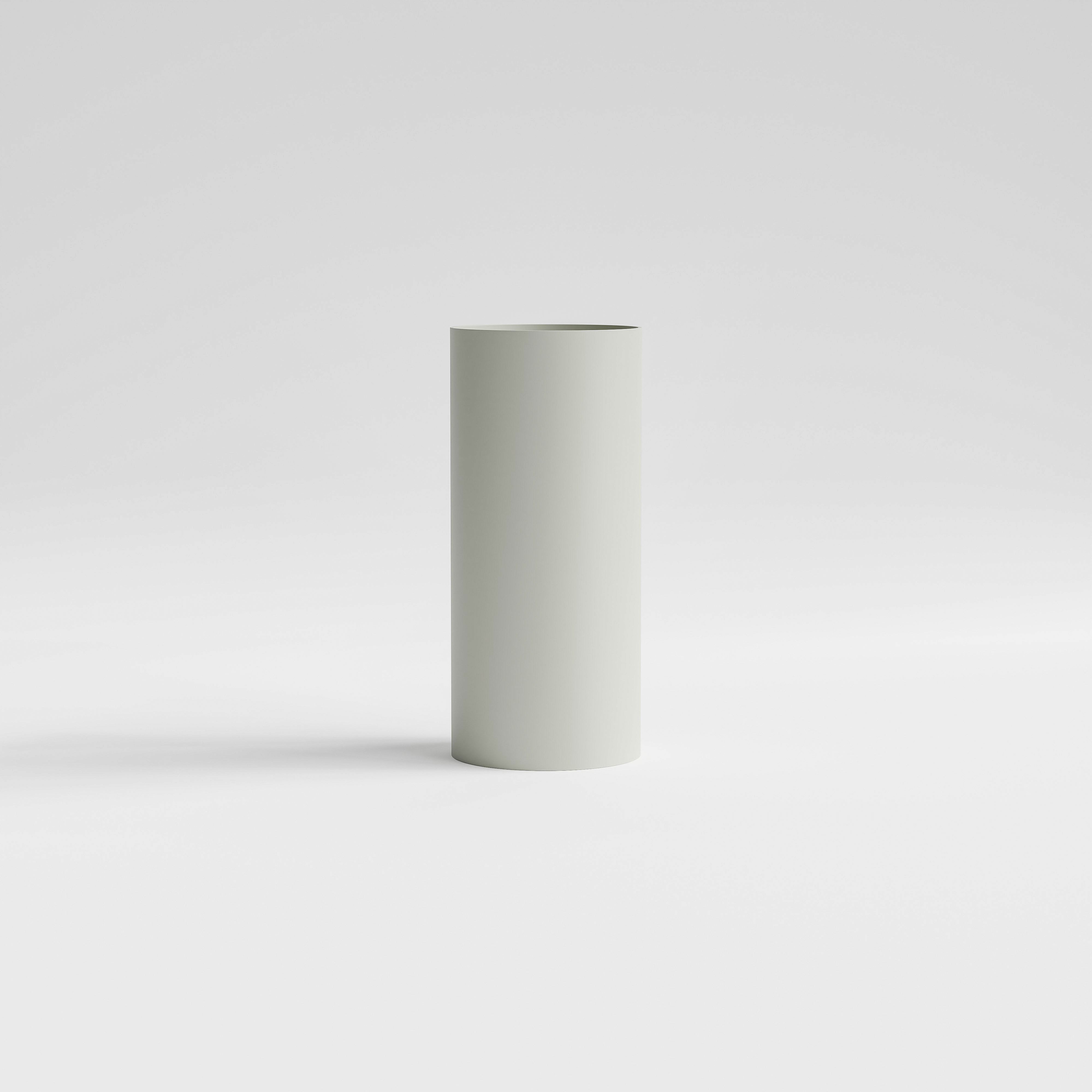 Light-Grey-Halo-Villastone-Freestanding-Round-Basin-From-Code-Interiors-Side-View