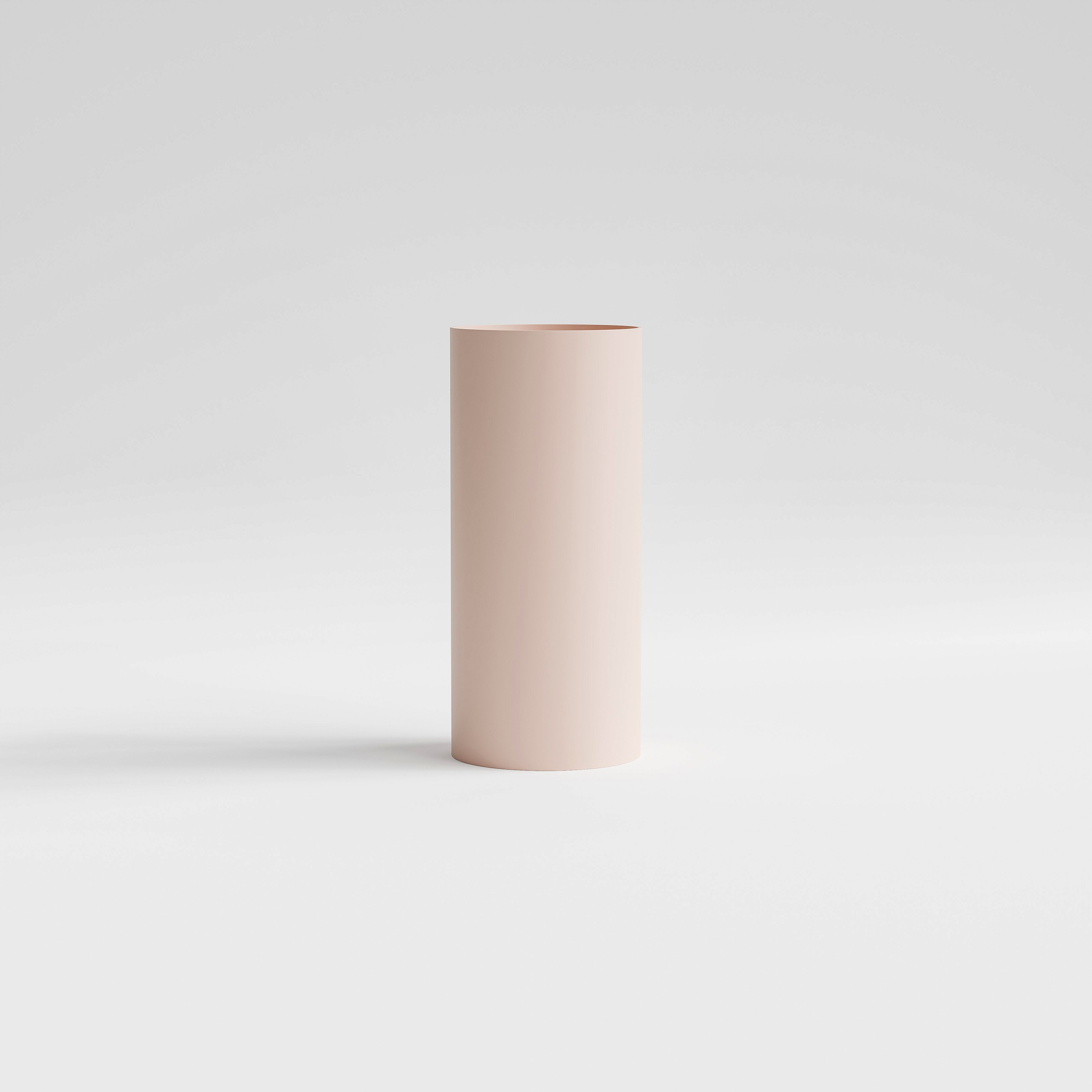 Posy-Pink-Halo-Villastone-Freestanding-Round-Basin-From-Code-Interiors-Side-View