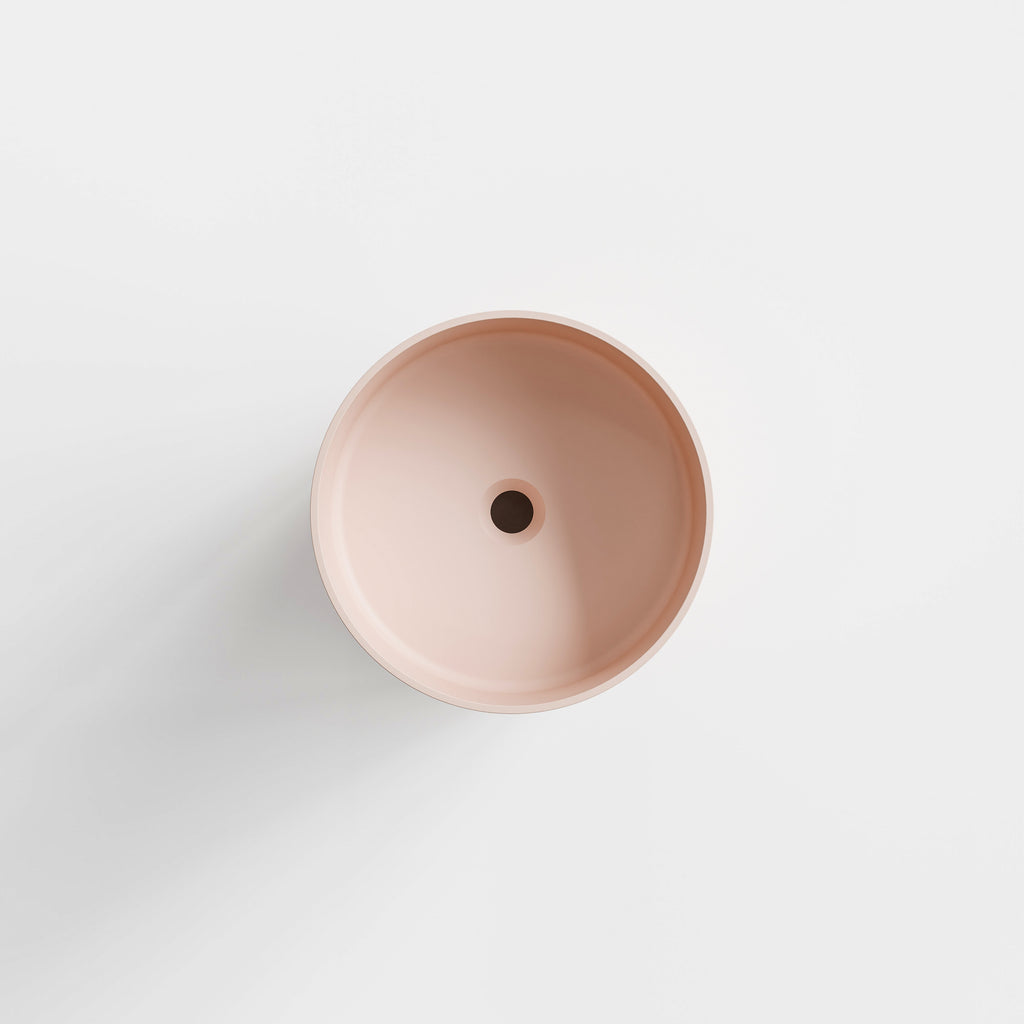 Posy-Pink-Halo-Villastone-Freestanding-Round-Basin-From-Code-Interiors-Top-View