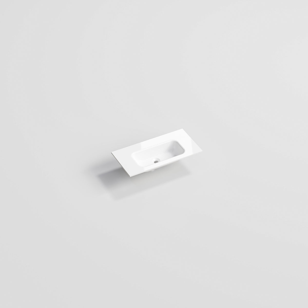 Gloss White Navarra Slim Vanity Basin Top 750 Long