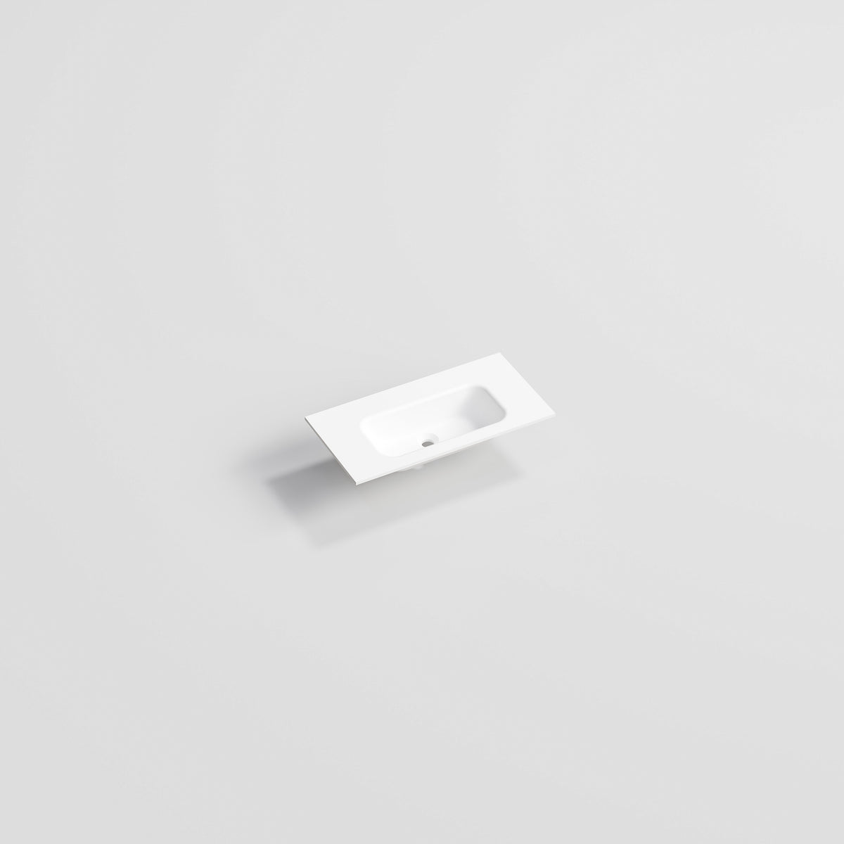 Matte White Navarra Slim Vanity Basin Top 750 Long