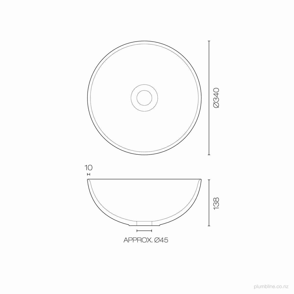 Robert Gordon Clay 340 Round Vessel Basin