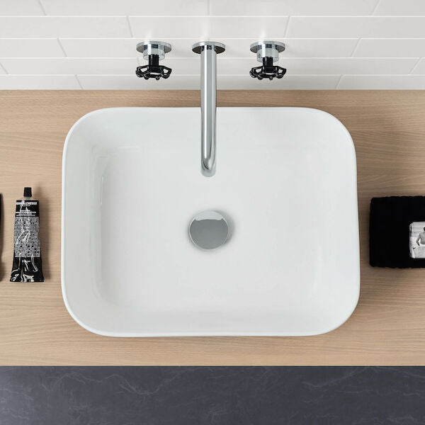 Caroma Tribute Above Counter 490mm Rectangle Basin