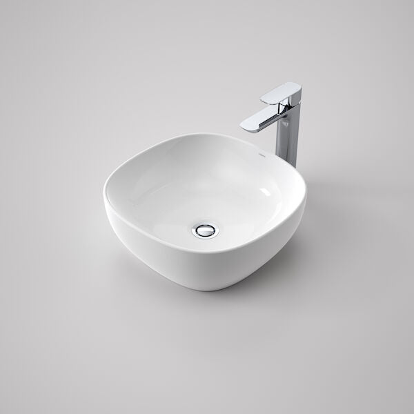 Caroma Tribute Above Counter Basin Curved Square 400mm
