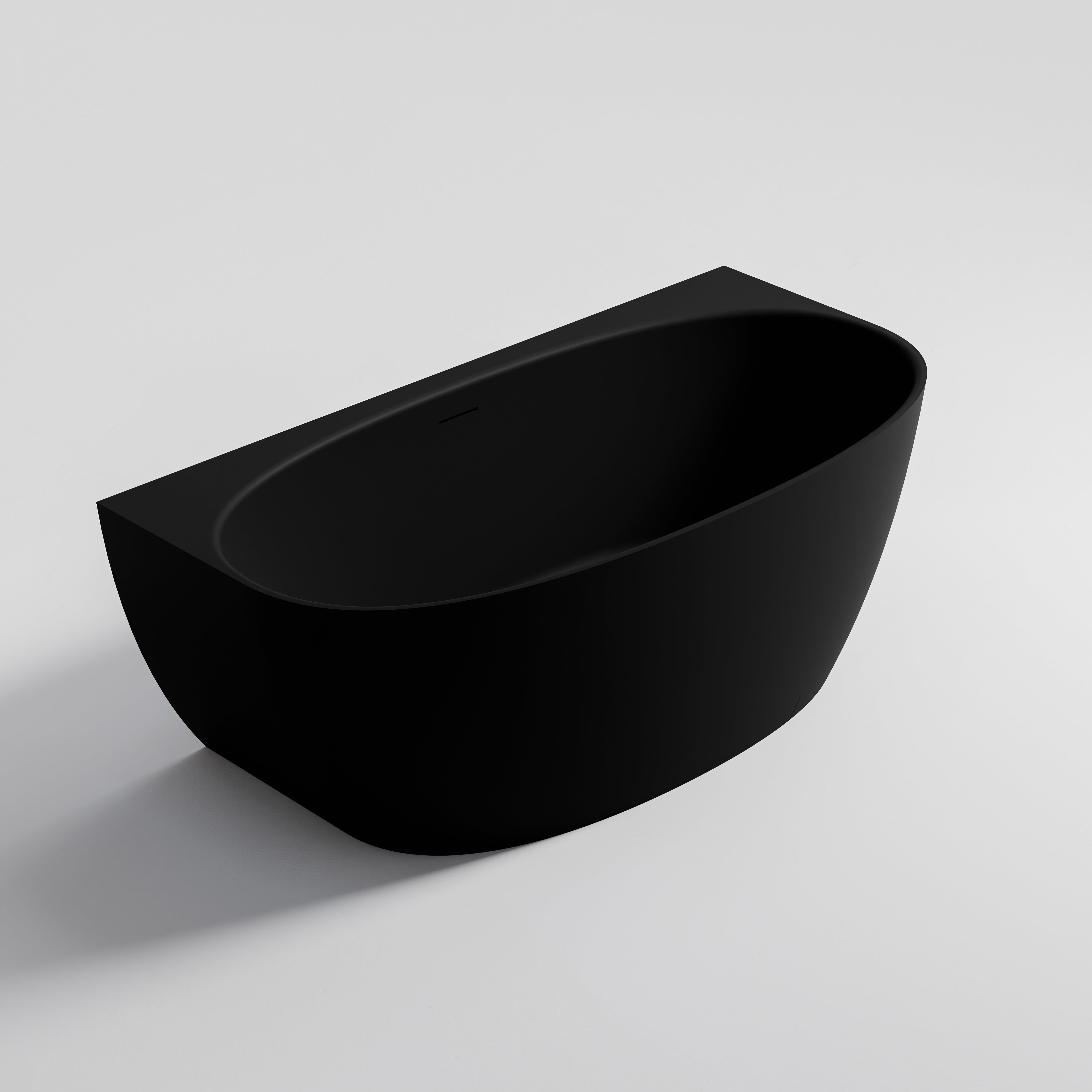Cervo-back-to-wall-matte-black-1600-acrylic-bath-isometric
