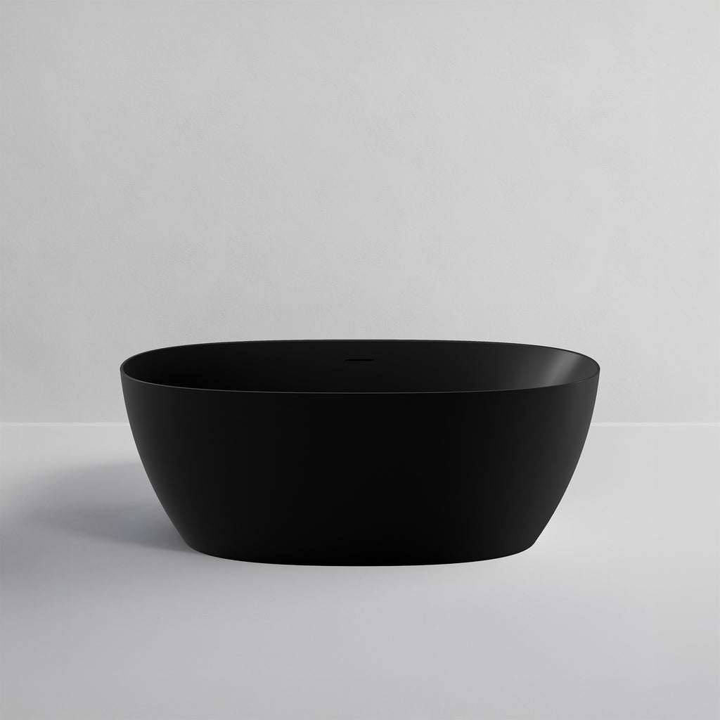 Cervo-freestanding-bath-1550-acrylic-matte-black-front