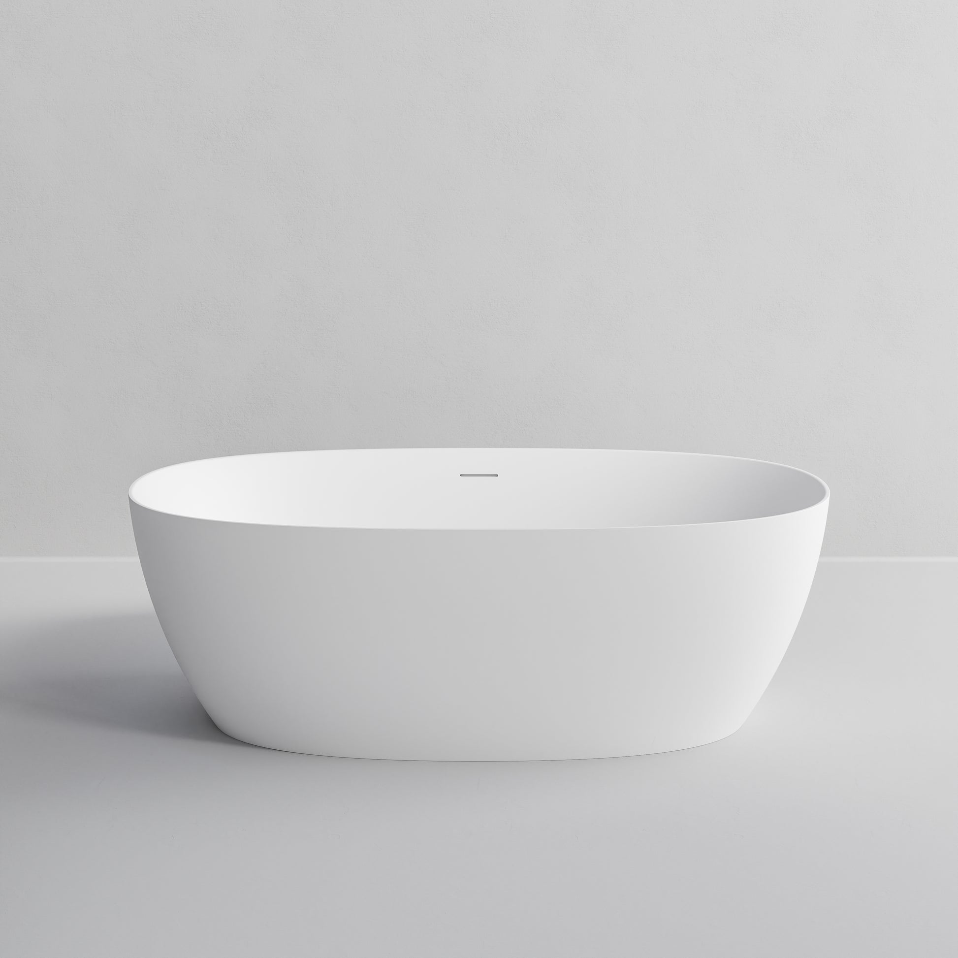 Cervo-freestanding-bath-1700-acrylic-matte-white-front