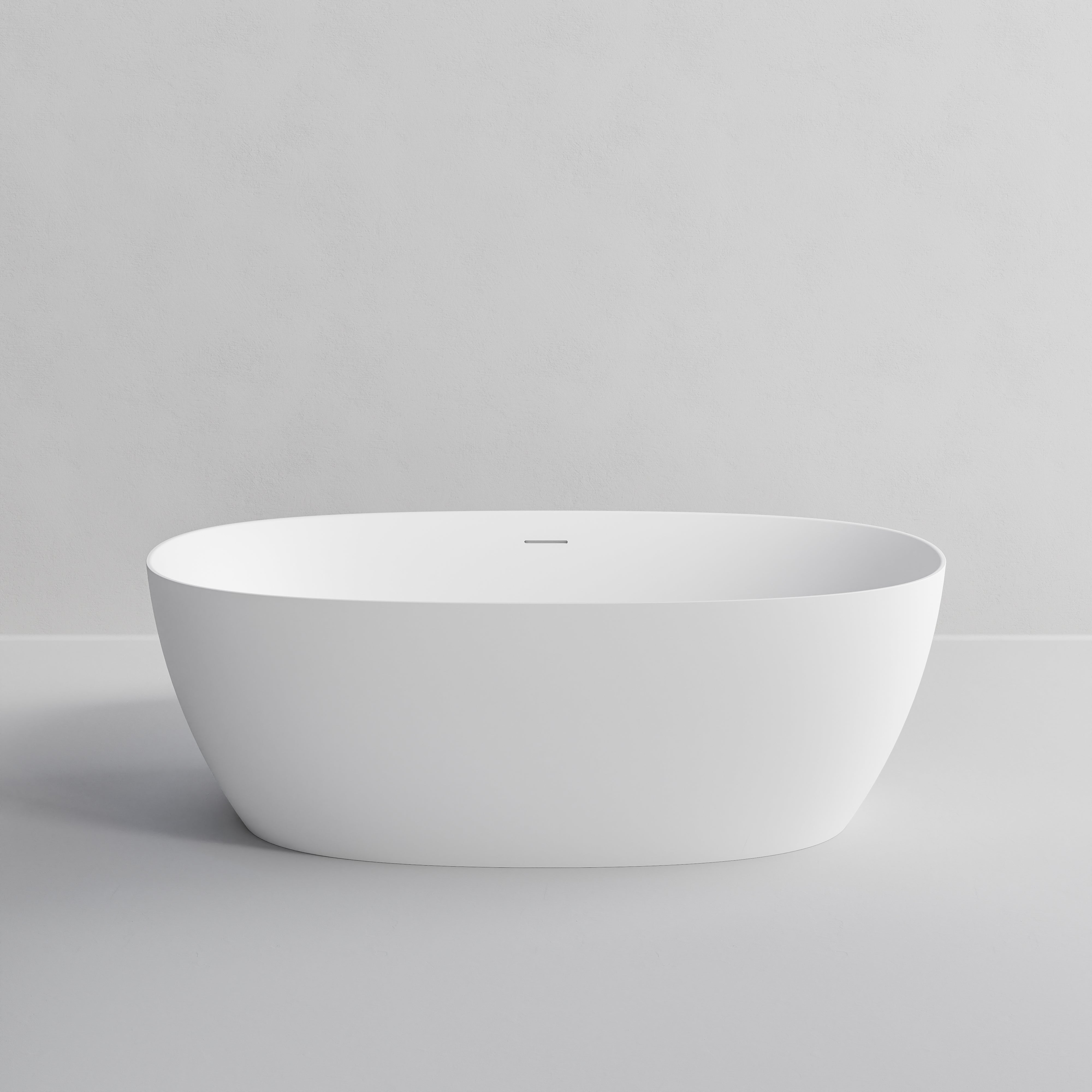 Cervo-freestanding-bath-1700-acrylic-matte-white-front