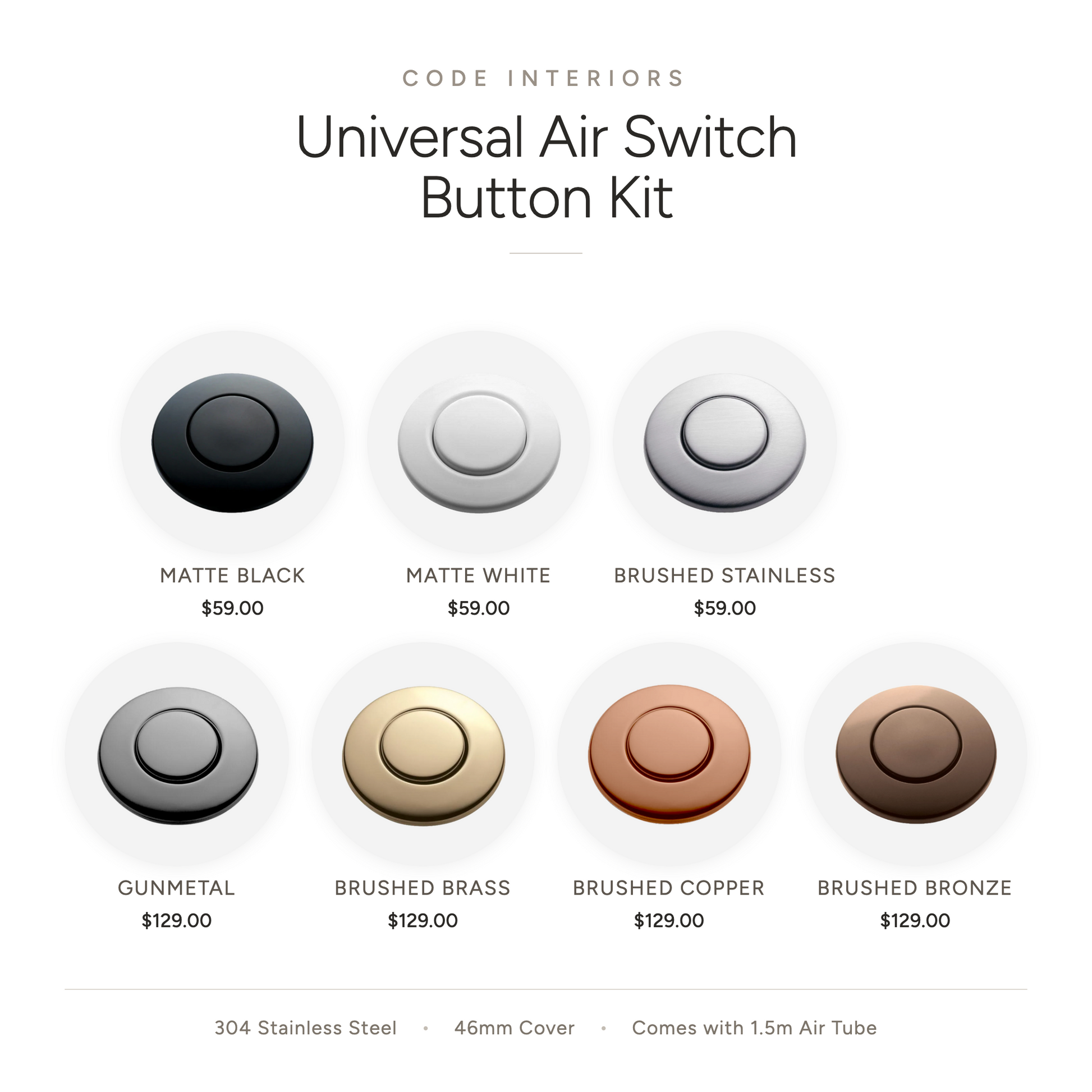 Code-Universal-Air-Switch-Button-Kit-Colour-Range