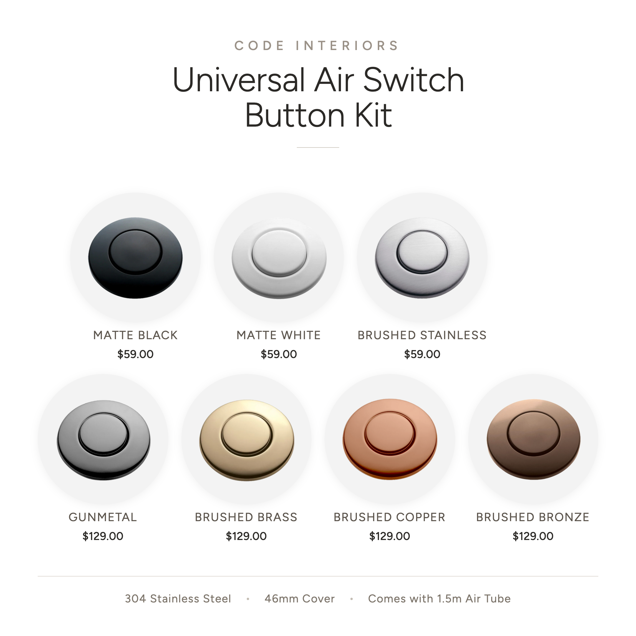 Code-Universal-Air-Switch-Button-Kit-Colour-Range