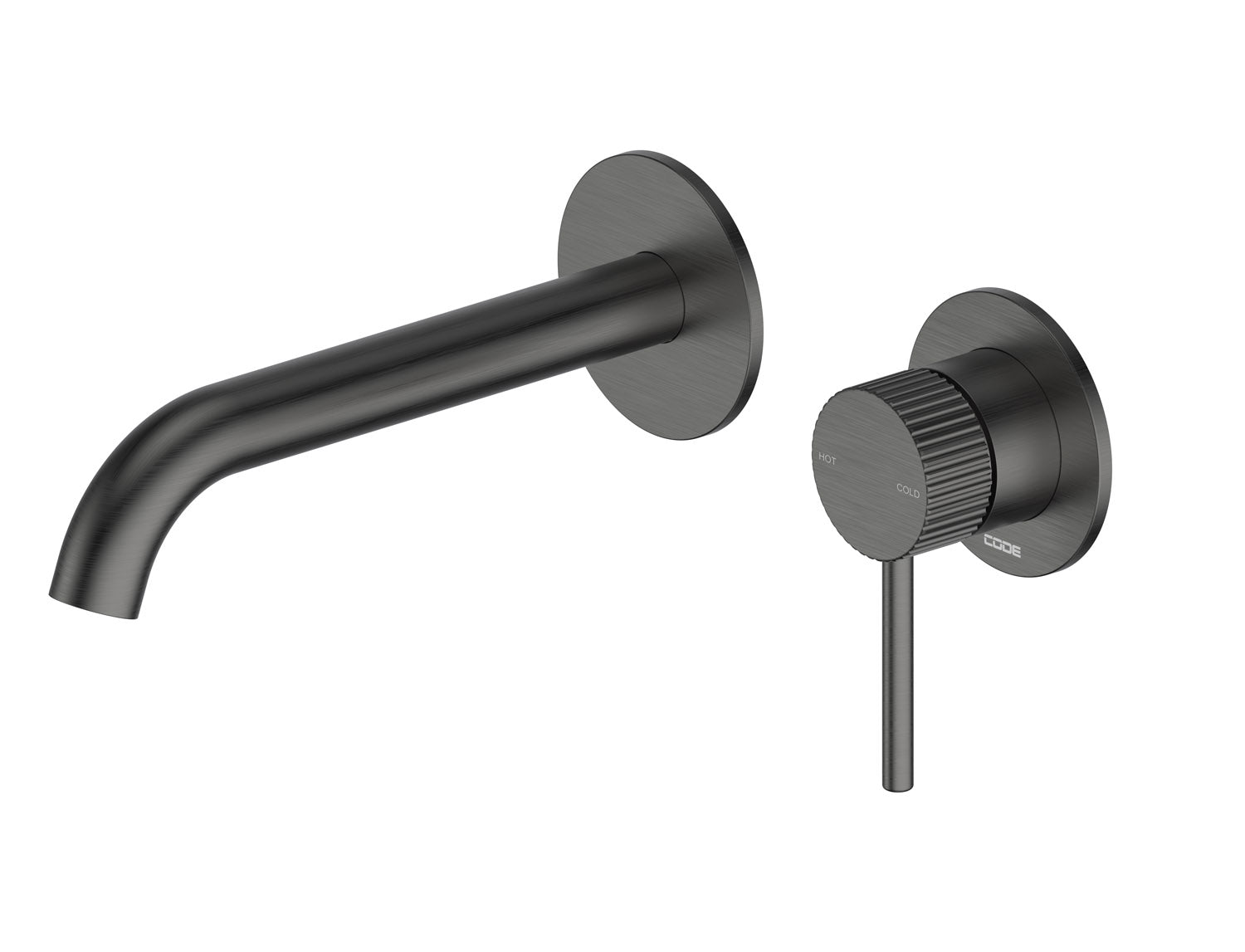 code-nature-lineare-wall-mounted-shower-mixer-with-textured-handle-gunmetal 
